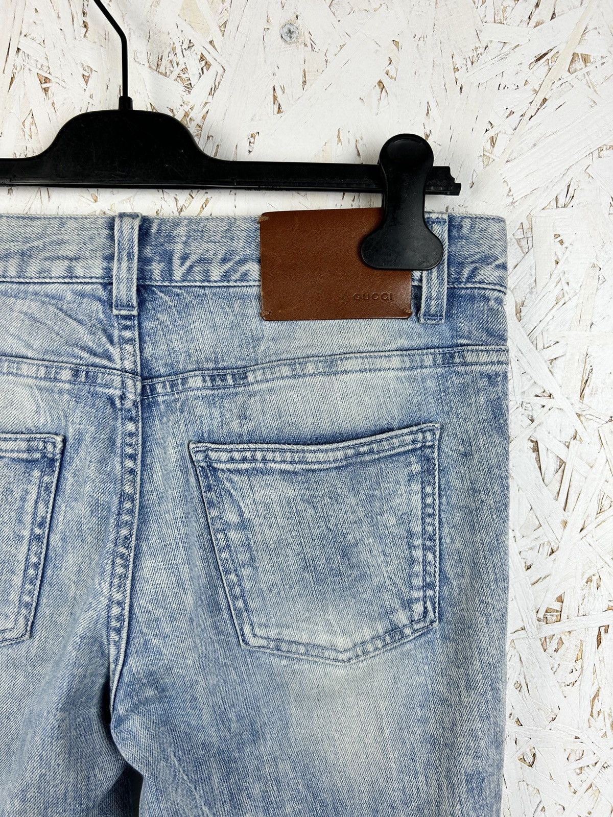Gucci Gucci 60’s Skinny Flower Applique Denim Jeans Size 26" / US 2 / IT 38 - 9 Thumbnail