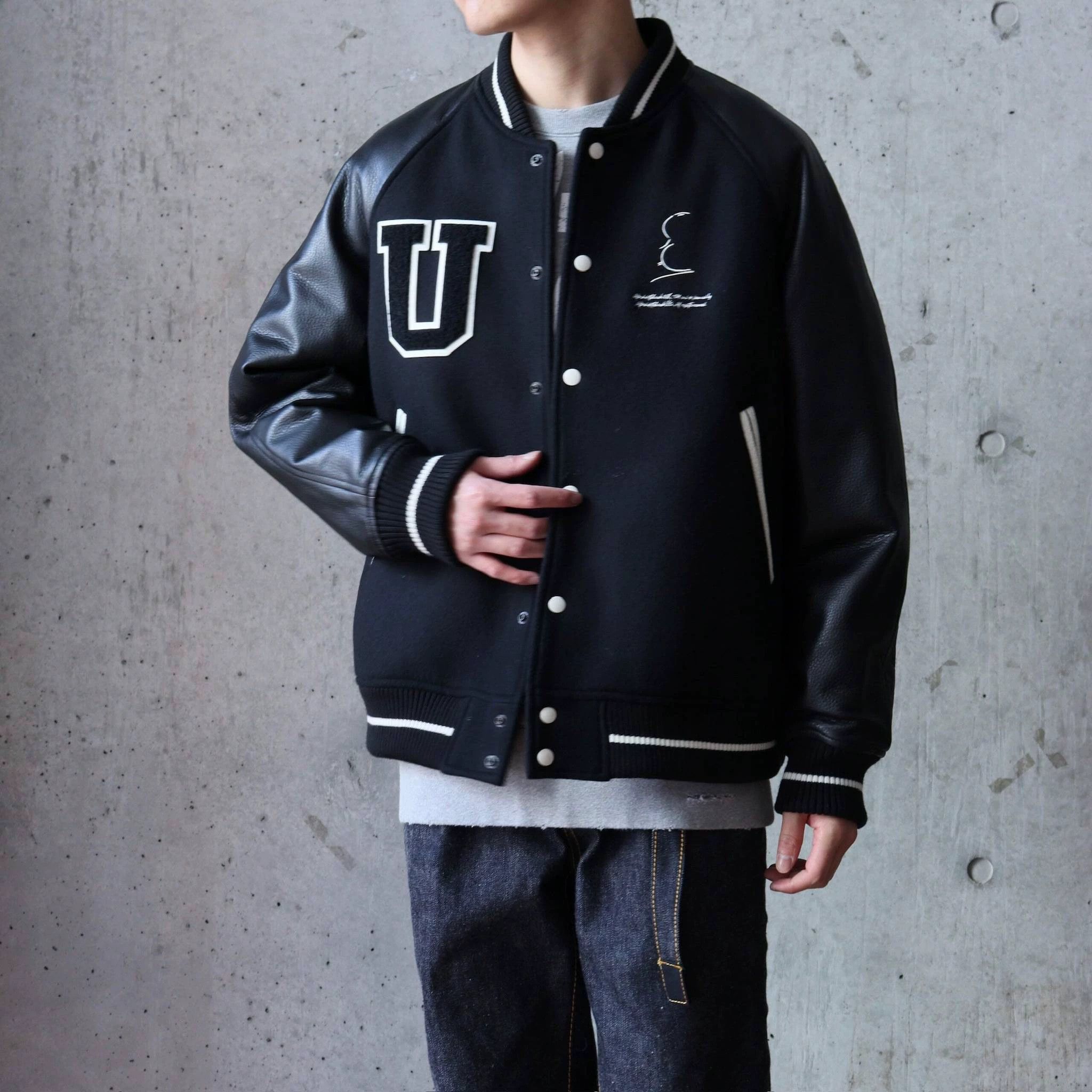 Undercover Undercover Hitchcock 22AW Leather-Sleeve Wool Baseball Jkt Size US M / EU 48-50 / 2 - 9 Thumbnail