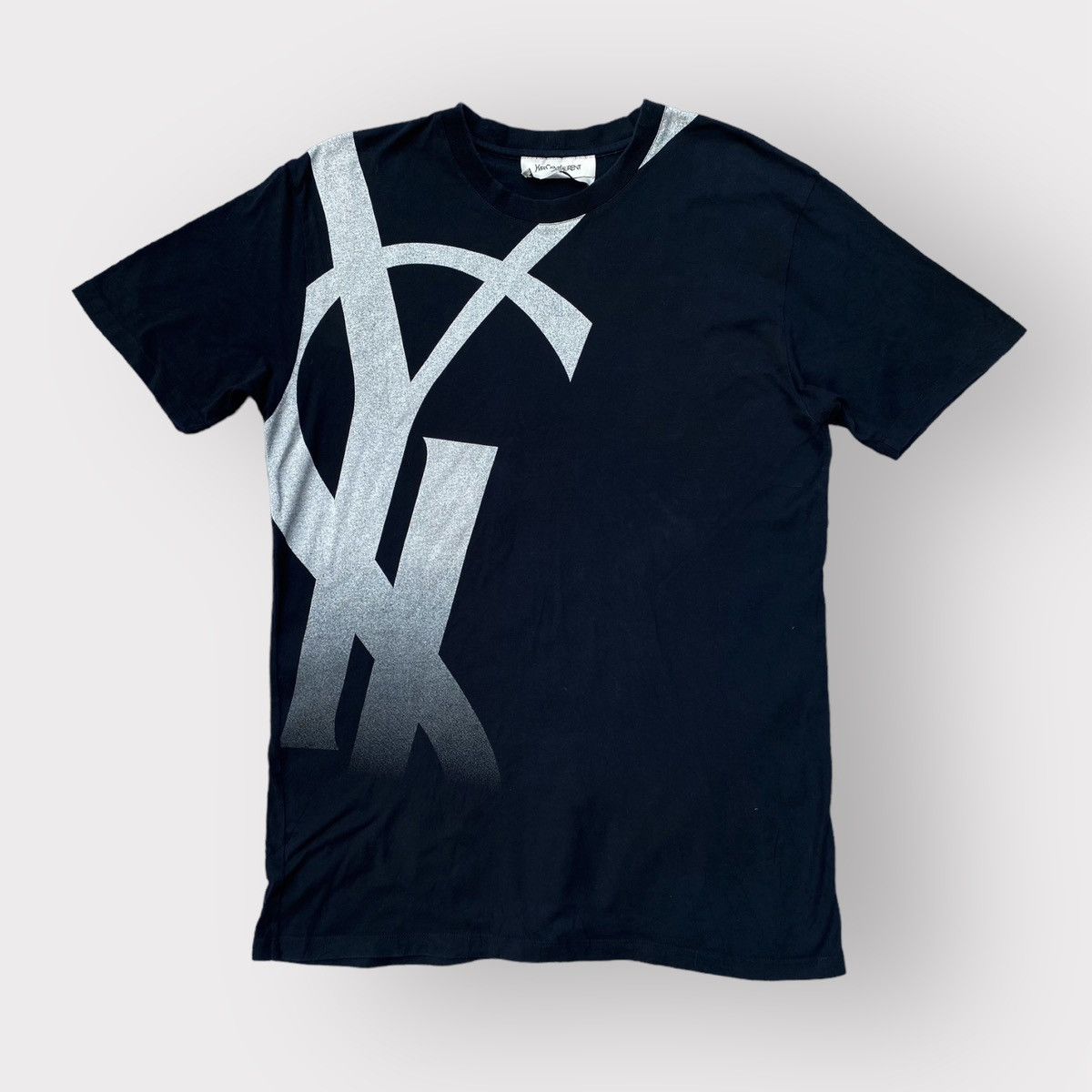 image of Saint Laurent Paris x Tom Ford YSL Logo Slimfit T Shirt in Black, Men's (Size XL)