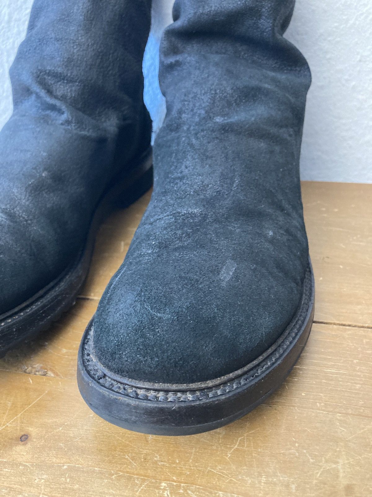 Rick Owens F/W 11 LIMO Blistered Lamb Leather Sock Creeper Boots 45/12 Size US 12 / EU 45 - 6 Thumbnail
