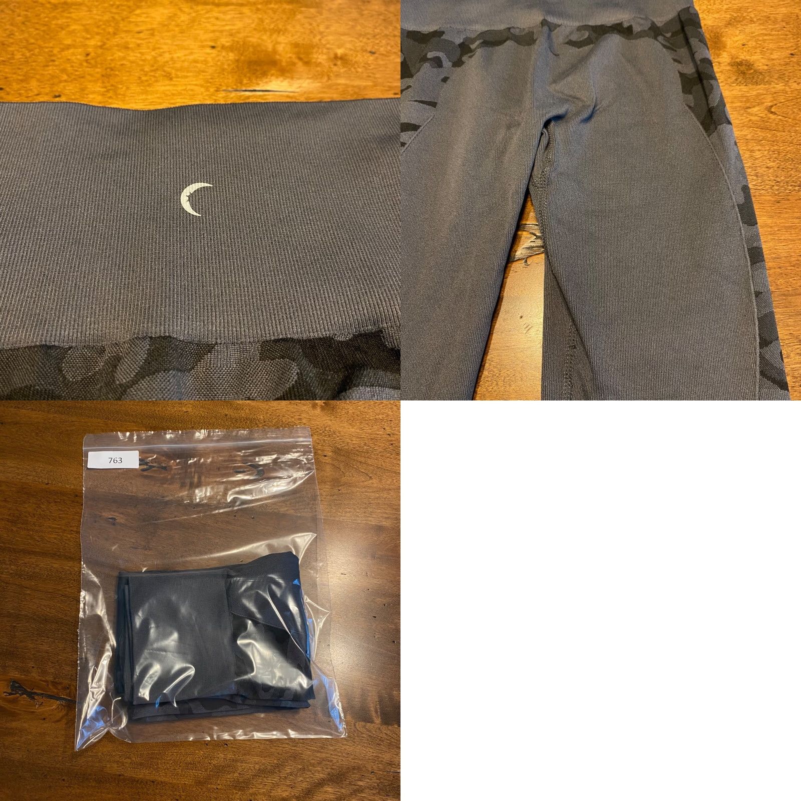 Vintage Zyia Active Leggings Capris Womens XS Black Gray Camo Workout Pants Ladies Size 26" / US 2 / IT 38 - 8 Thumbnail