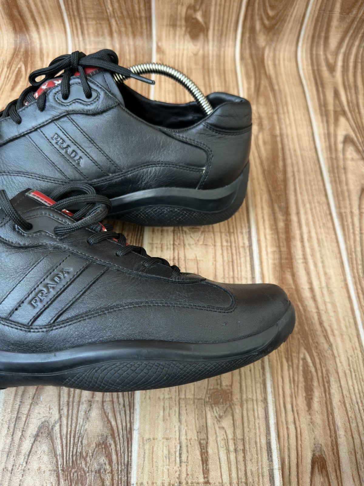 Prada PRADA Americas Cup Black Sneaks DNC096 Size US 10.5 / EU 43-44 - 6 Thumbnail