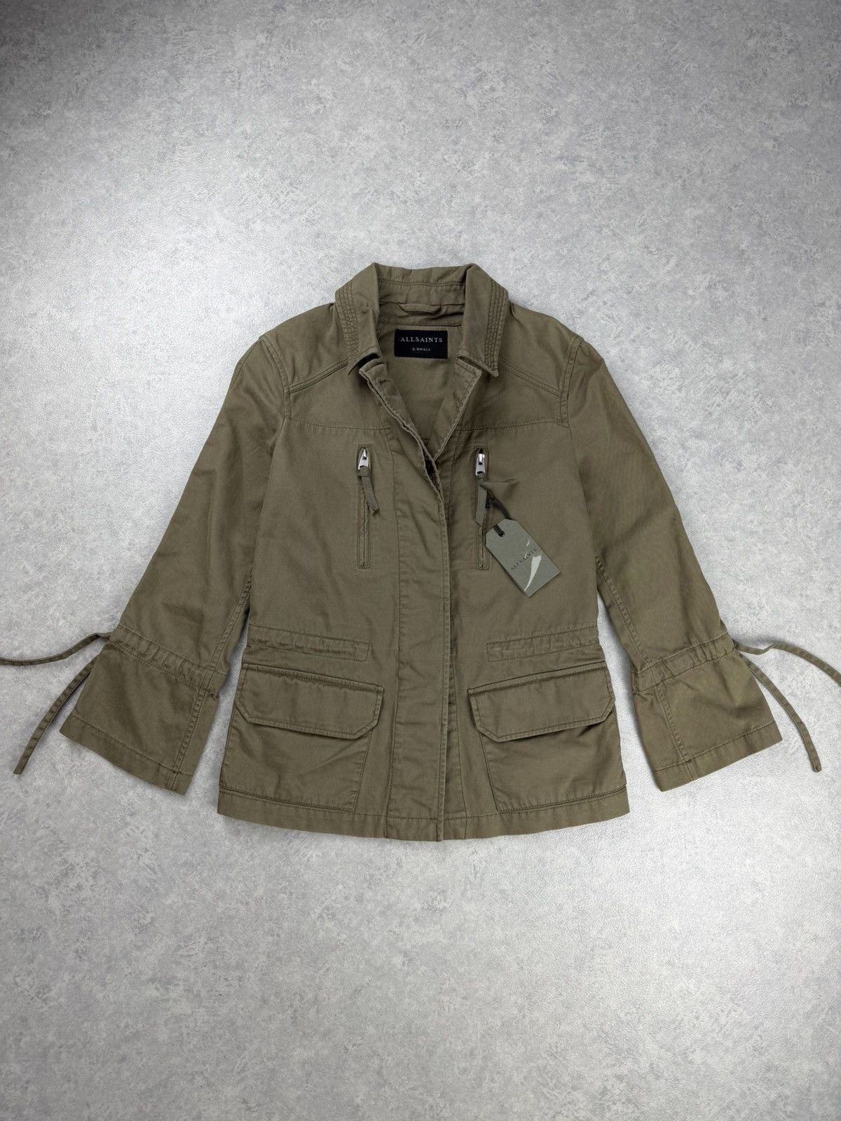 Allsaints AllSaints Amira Utility Jacket Womens XS Khaki Size XS / US 0-2 / IT 36-38 - 1 Thumbnail