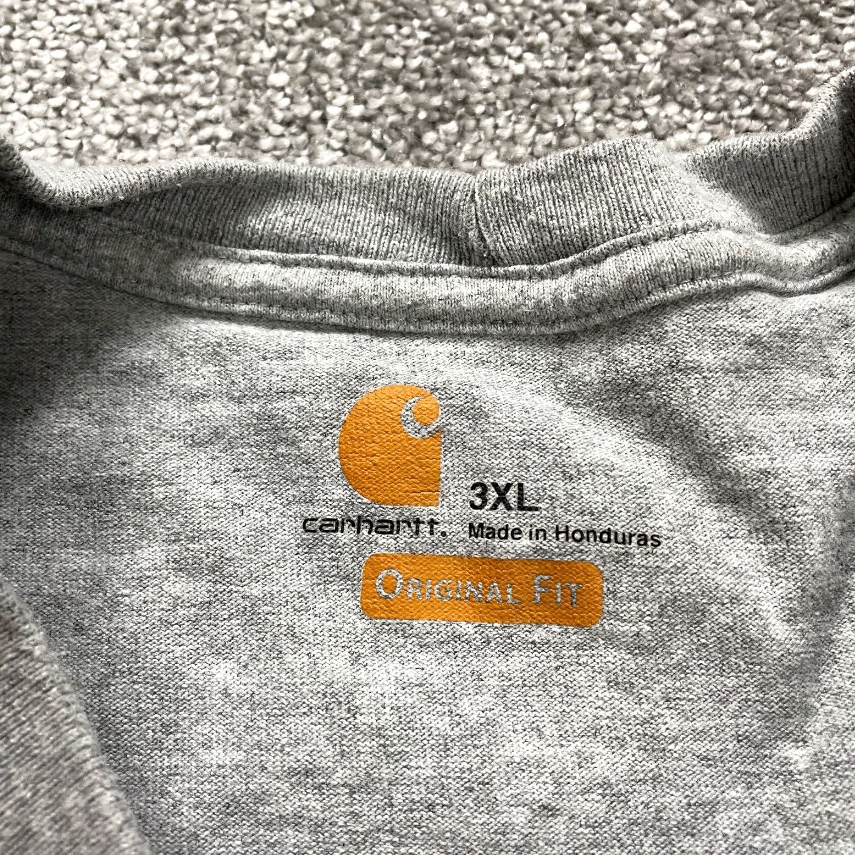 Carhartt VINTAGE Carhartt K87 Original Fit T-Shirt Men 3XL Gray Crew Neck Short Sleeve Pocket Tee Size US XXL / EU 58 / 5 - 4 Thumbnail