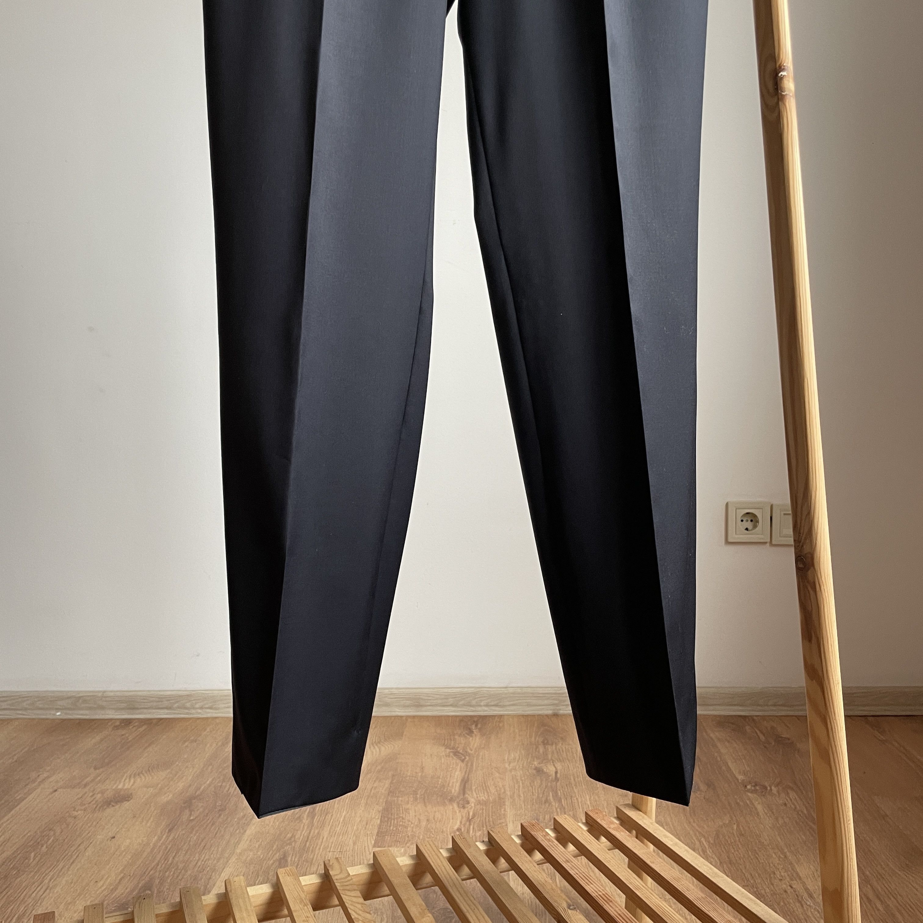 Boggi Boggi Milano Dark Navy Wool 3 Button Suit Size EUR 48 Size 38R - 12 Thumbnail