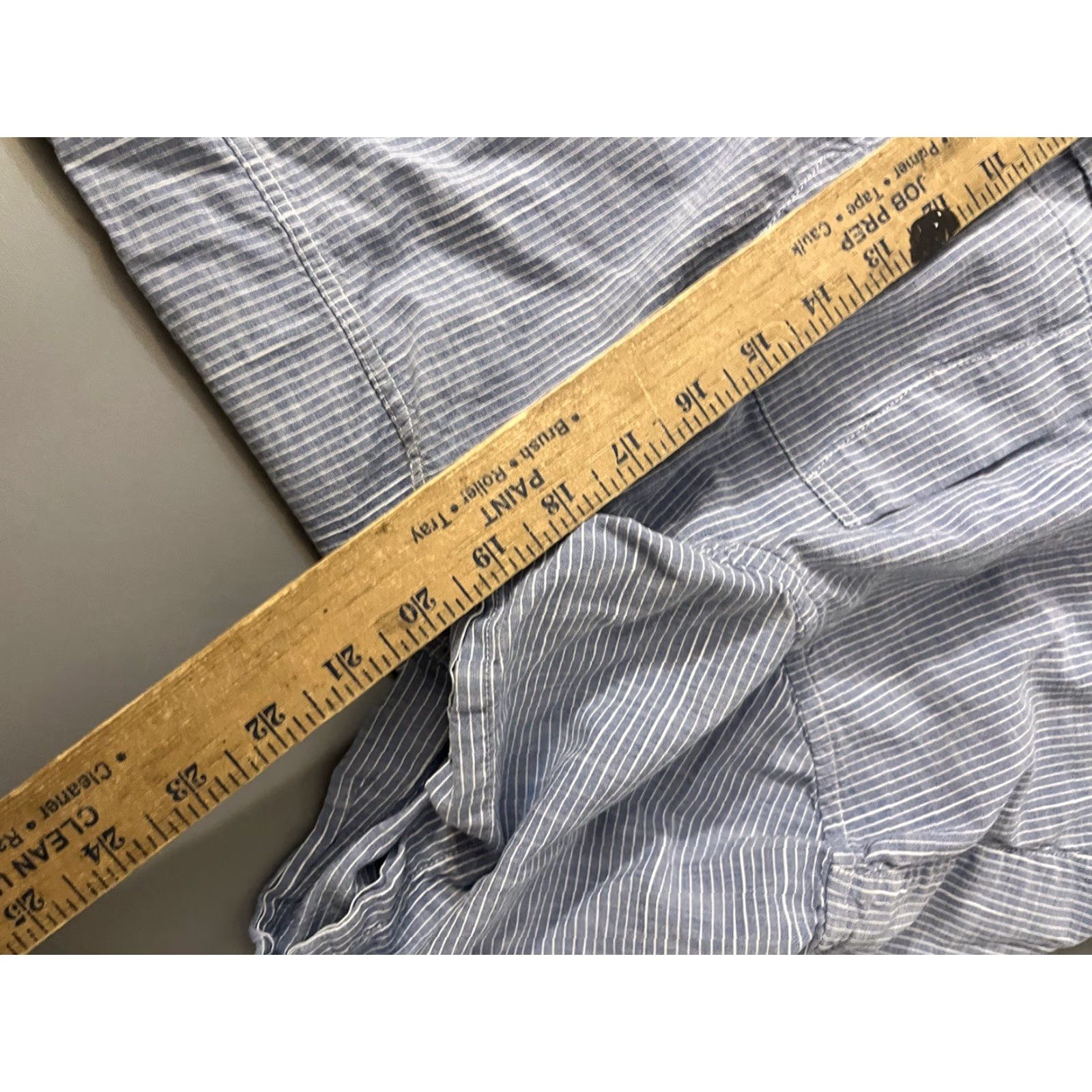 American Eagle Outfitters American Eagle Outfitters Button-Up Shirt Mens Large Short Sleeve Striped Blue Cotton Classic Preppy Plaid Check Collared Button-Down 90s? Size US 33 - 5 Thumbnail
