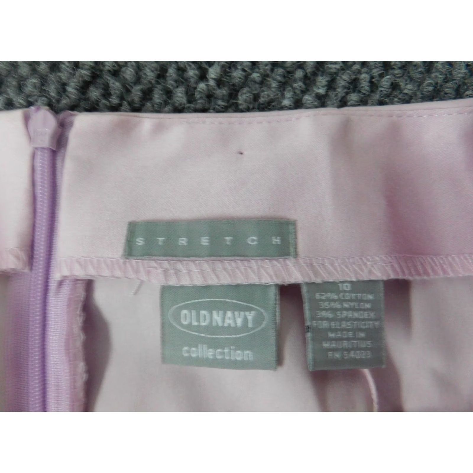 Old Navy Old Navy Skirt Womens 10 Purple A-Line Zip Knee Length Casual Canvas Polyester Zipper Lined Midi? Size 32" / US 10 / IT 46 - 6 Thumbnail