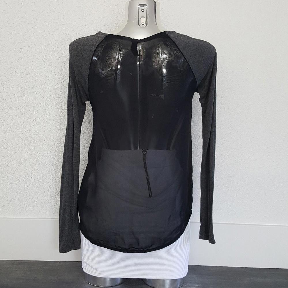 Divided Grey Black Mesh Divided Long Sleeve Size S / US 4 / IT 40 - 2 Thumbnail