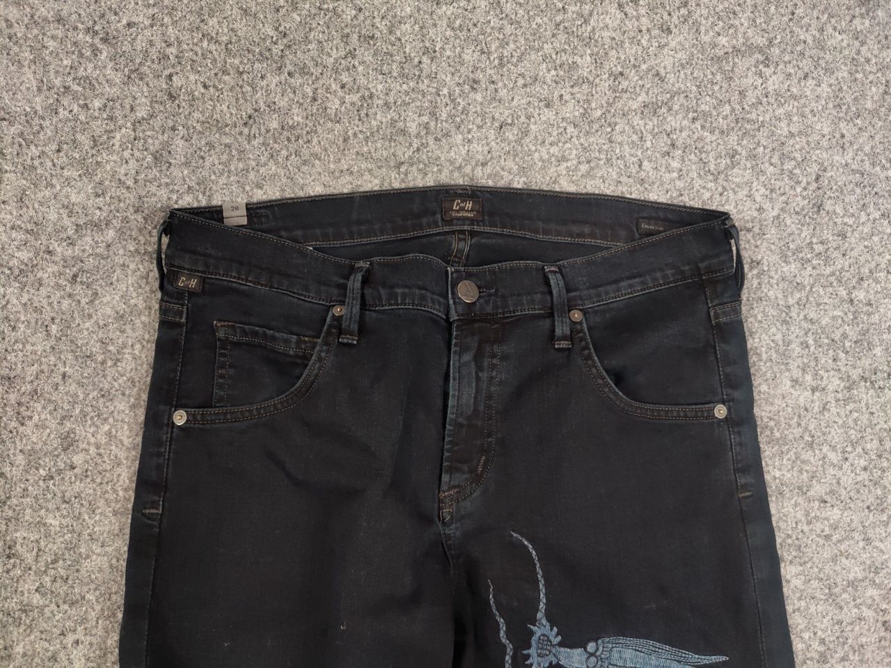 Citizens Of Humanity Citizens of Humanity Design USA Dragon Logo Denim Jeans Size 29" - 10 Thumbnail