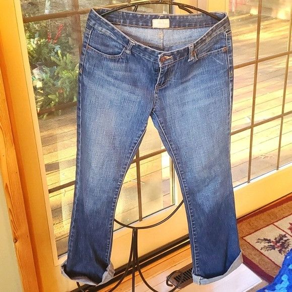 BKE BKE Elite Embroidered Sz. 33 x32.5 Flared Blue Jeans Size US 33 - 1 Thumbnail