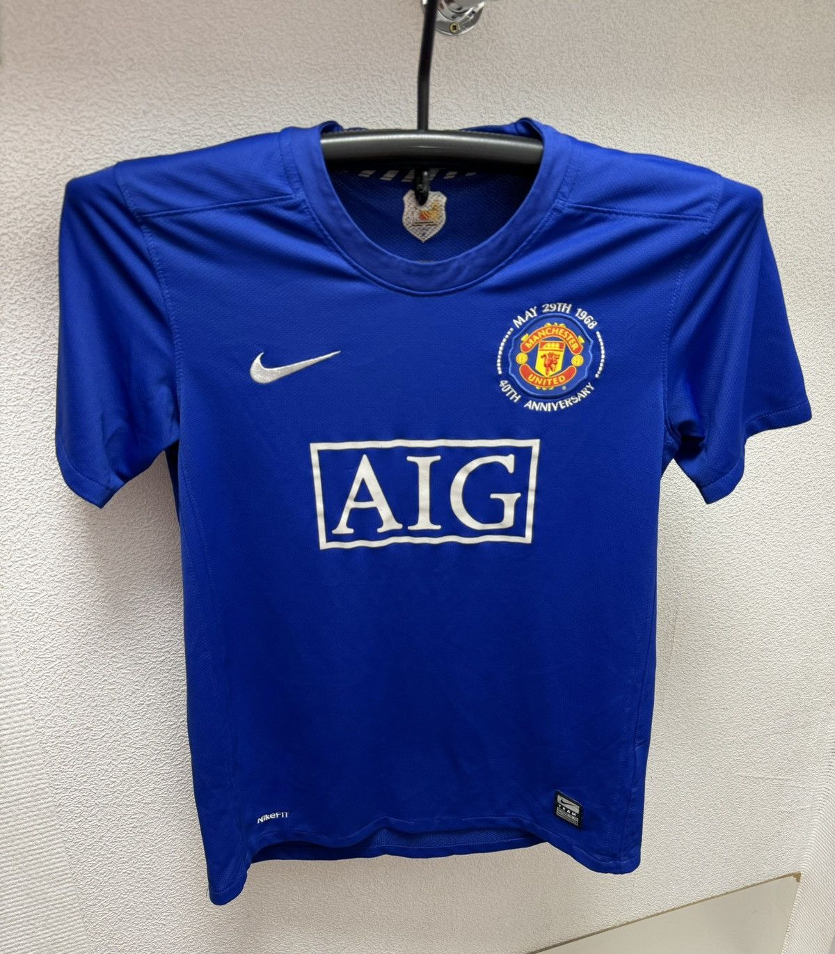 Manchester United nike AIG vintage soccer jersey S sz