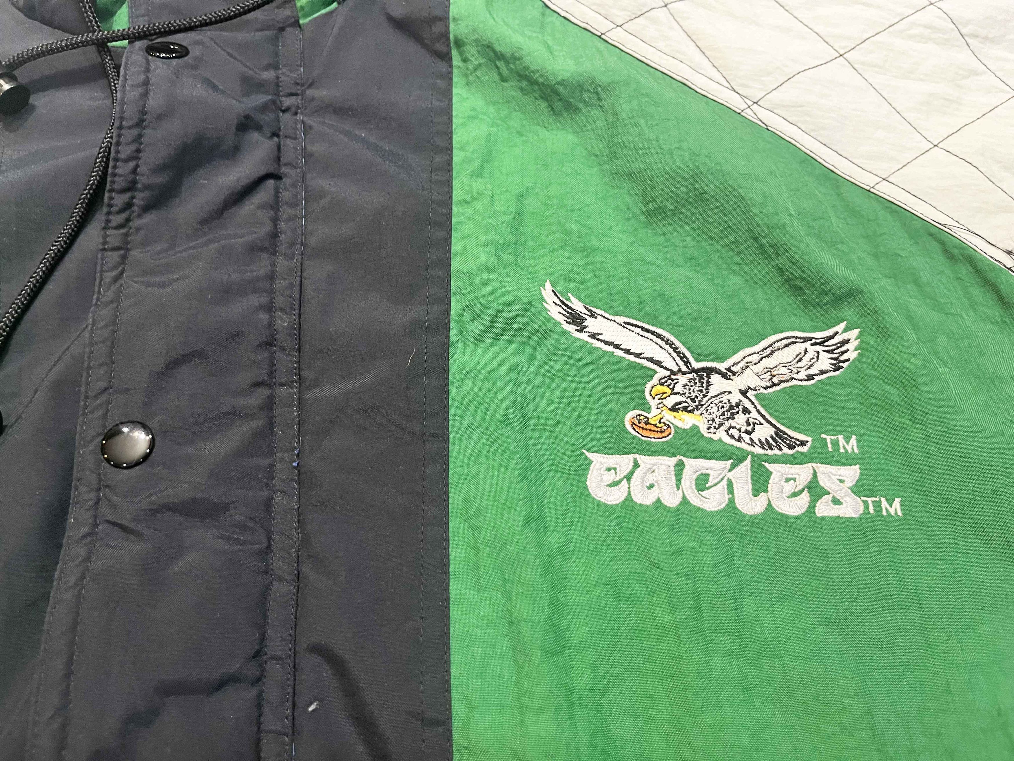 Starter Vtg Starter NFL Philadelphia Eagles Full Zip Puffer Jacket Size US XL / EU 56 / 4 - 2 Thumbnail