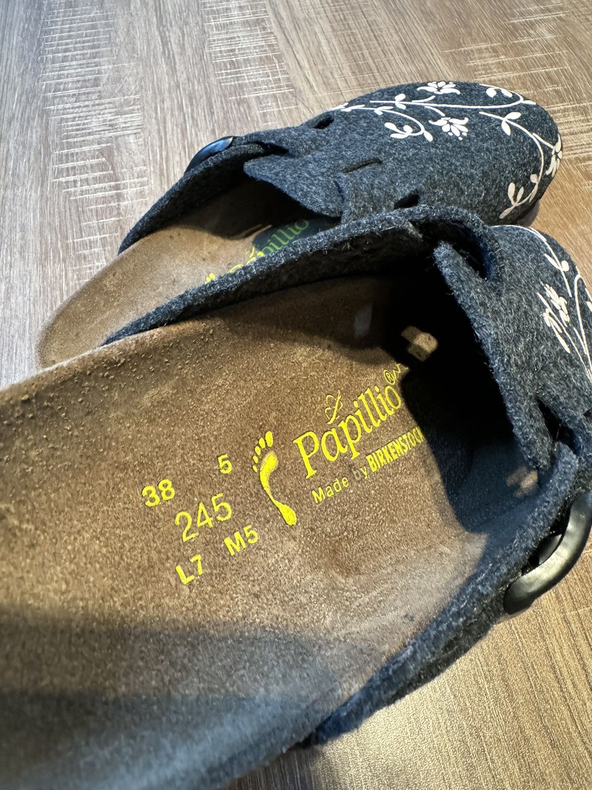 Birkenstock Birkenstock Papillio Boston Felt Wool Clog Sz 7 38 Women Size US 7 / IT 37 - 7 Thumbnail