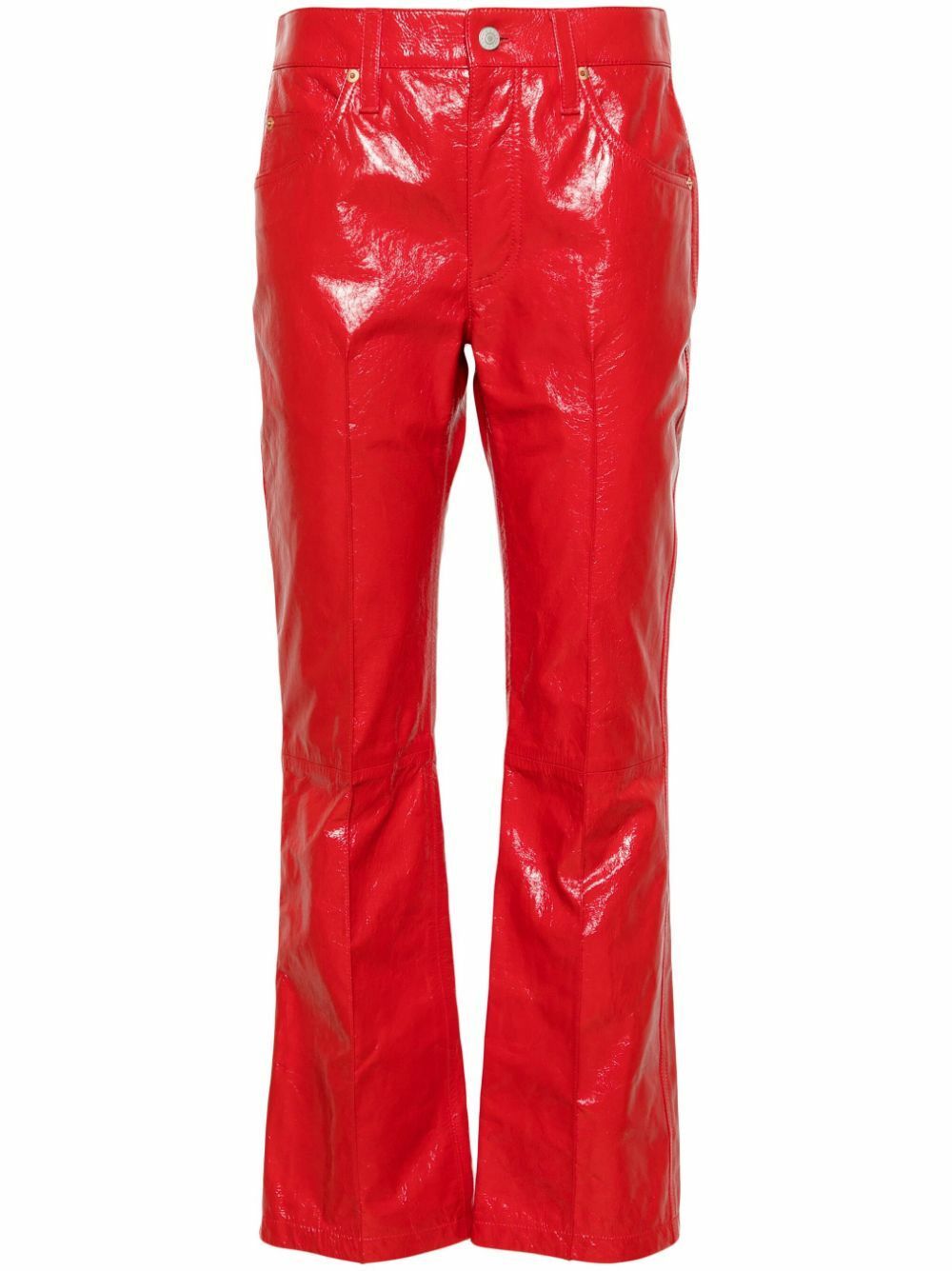 Gucci o1y0925 Casual Pant in Red Size 27" / US 4 / IT 40 - 1 Thumbnail