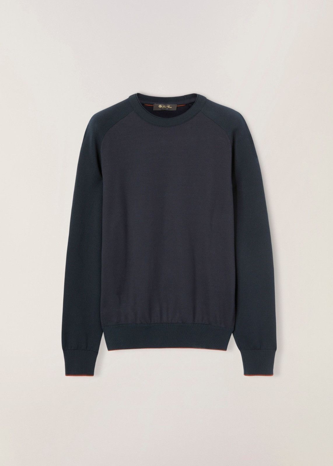 Loro Piana o1srvl11e1024 Girocollo Crewneck Sweater in Purple/Black Size US S / EU 44-46 / 1 - 1 Thumbnail