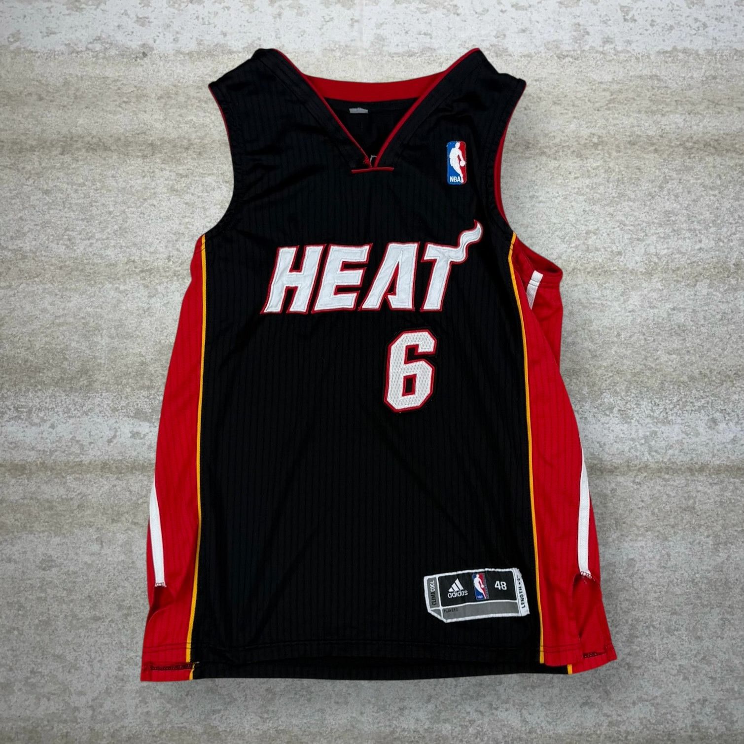 Lebron James Miami Heat Jersey Adidas Black Polyester