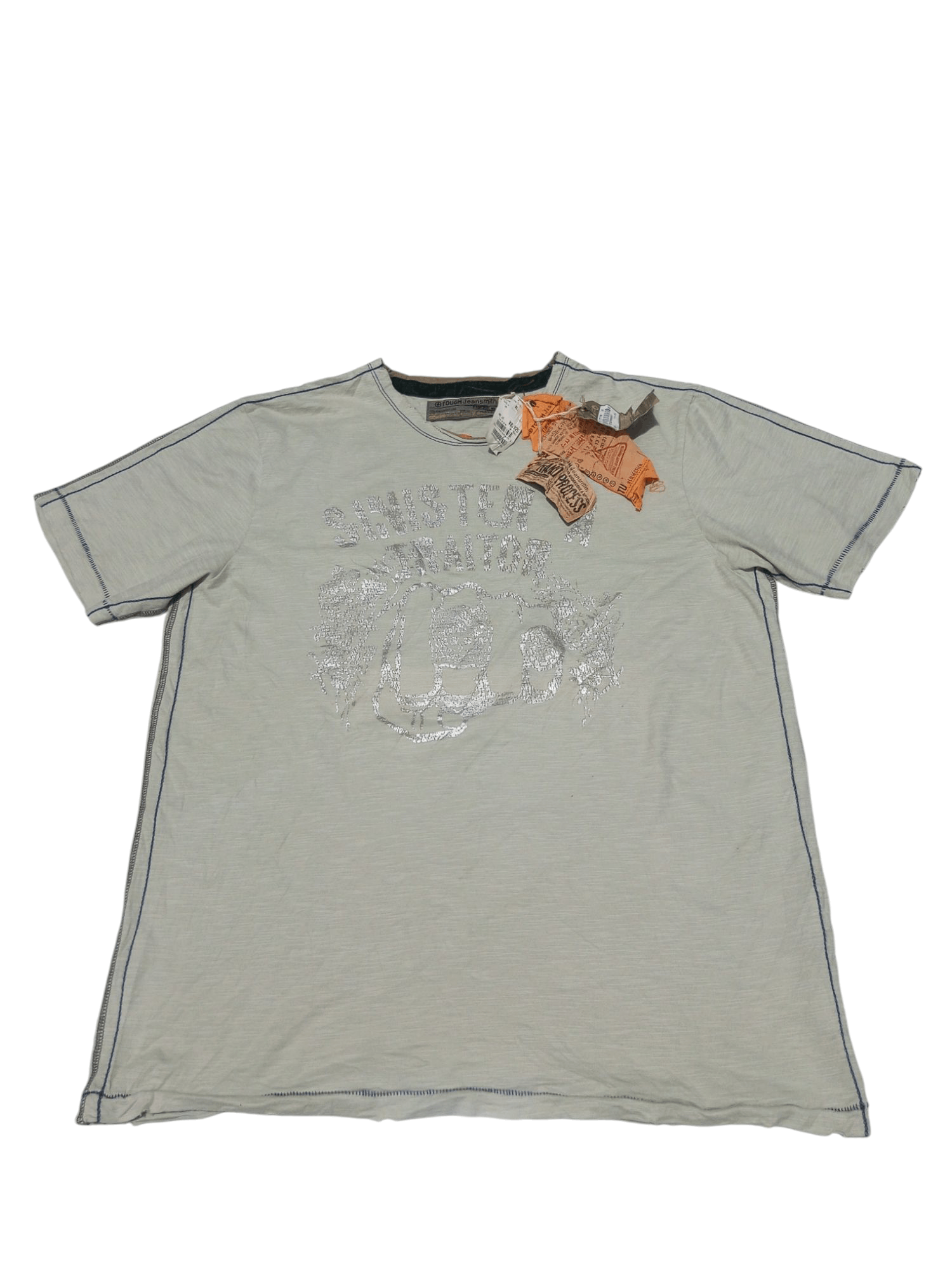 20471120 Tough jeansmith distressed tee Size US XL / EU 56 / 4 - 1 Thumbnail
