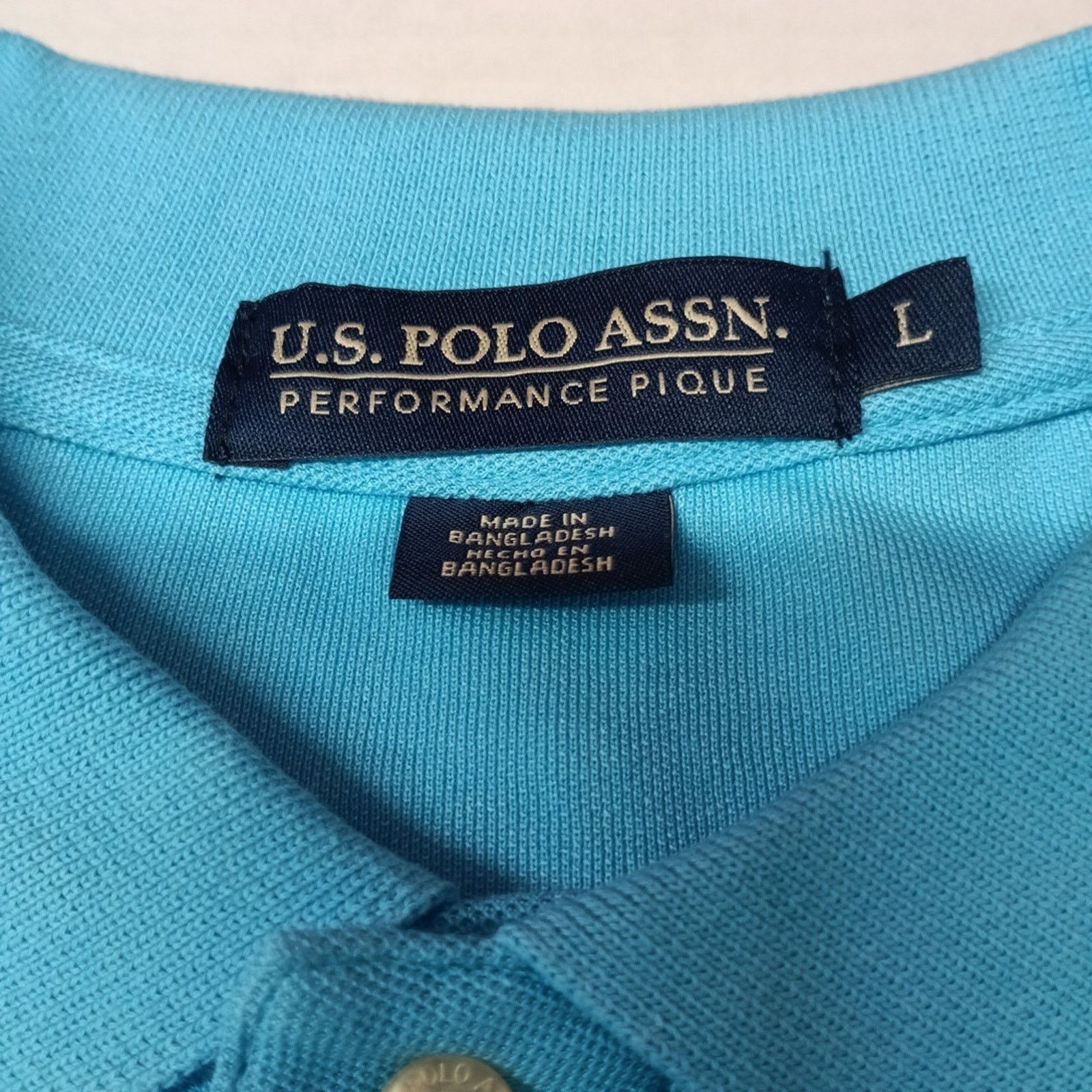 U.S. Polo Assn. U.S. Polo Assn. Polo Shirt Men's Size L River Blue Stretch Size US L / EU 52-54 / 3 - 4 Thumbnail