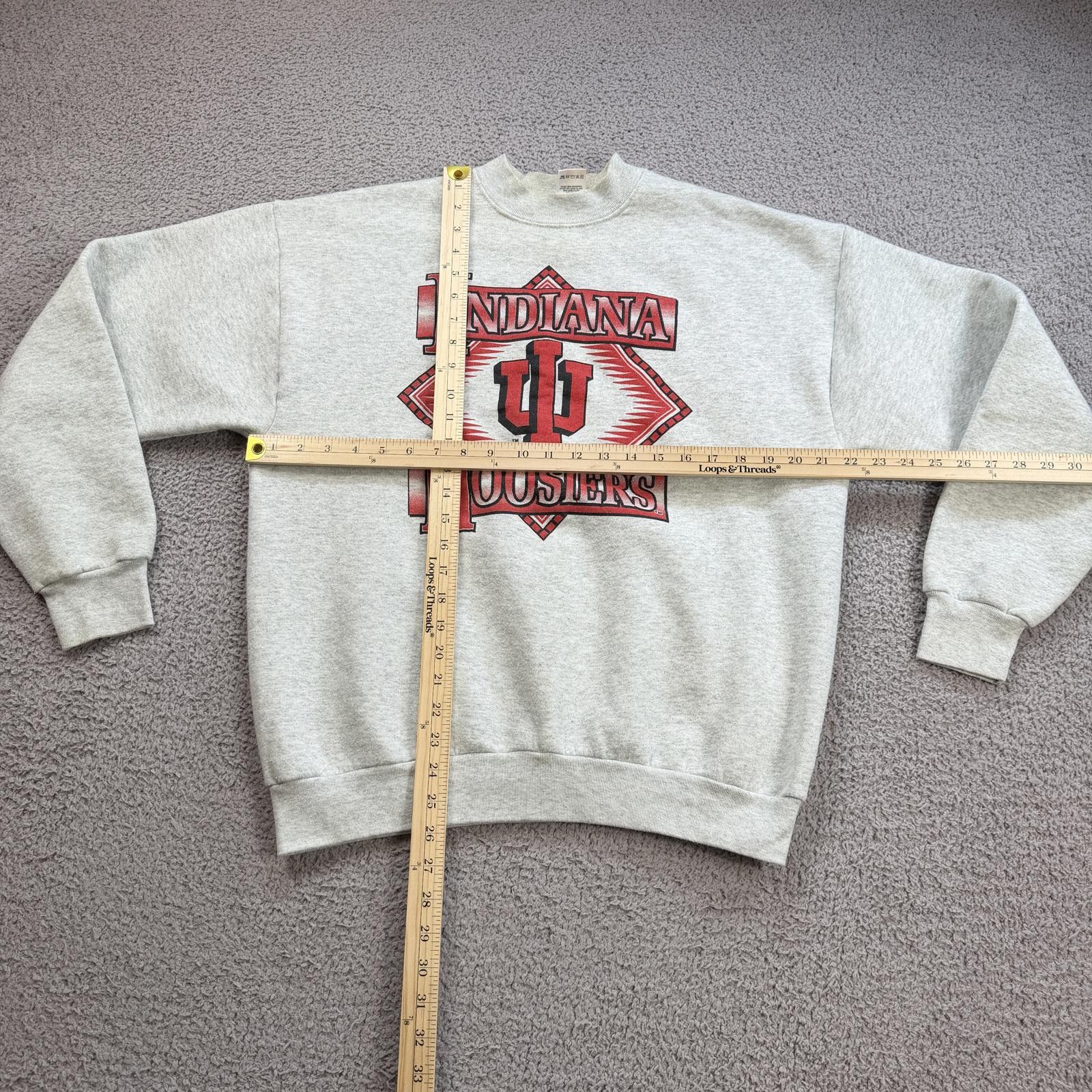 Fruit Of The Loom Vintage 90s Indiana Hoosiers Crewneck Sweatshirt USA Made XL Size US XL / EU 56 / 4 - 3 Thumbnail