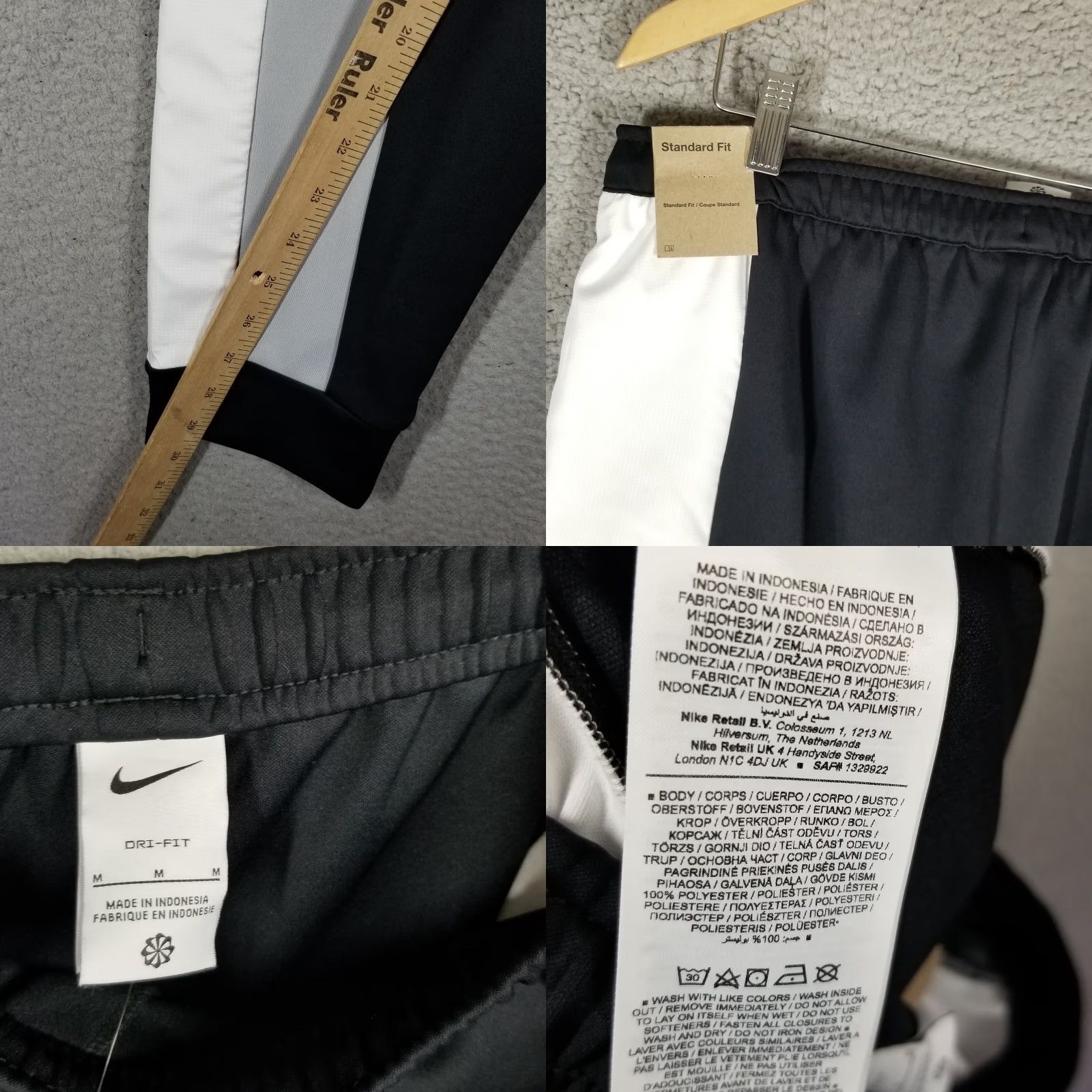 Nike Nike Tracksuit Bottoms Mens Medium Dri-FIT Football Sample Academy Nike Size 40R - 8 Thumbnail