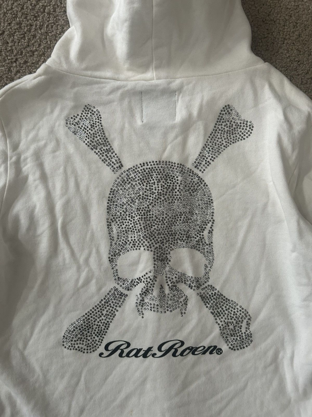 Roen Roen rhinestones skull zip up hoodie punk seditionaries Size US L / EU 52-54 / 3 - 8 Thumbnail