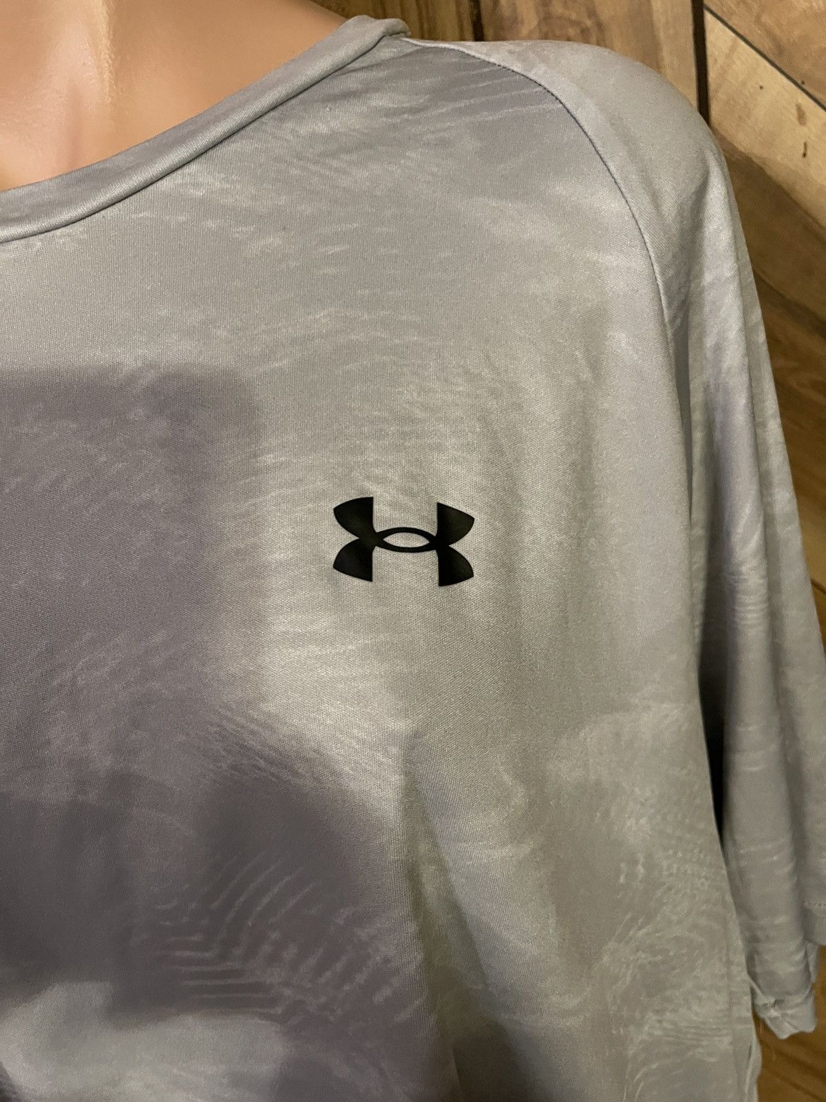 Under Armour Under Armour Men’s 2XL Loose Fit Marbled Gray Active Shirt Size US XXL / EU 58 / 5 - 5 Thumbnail