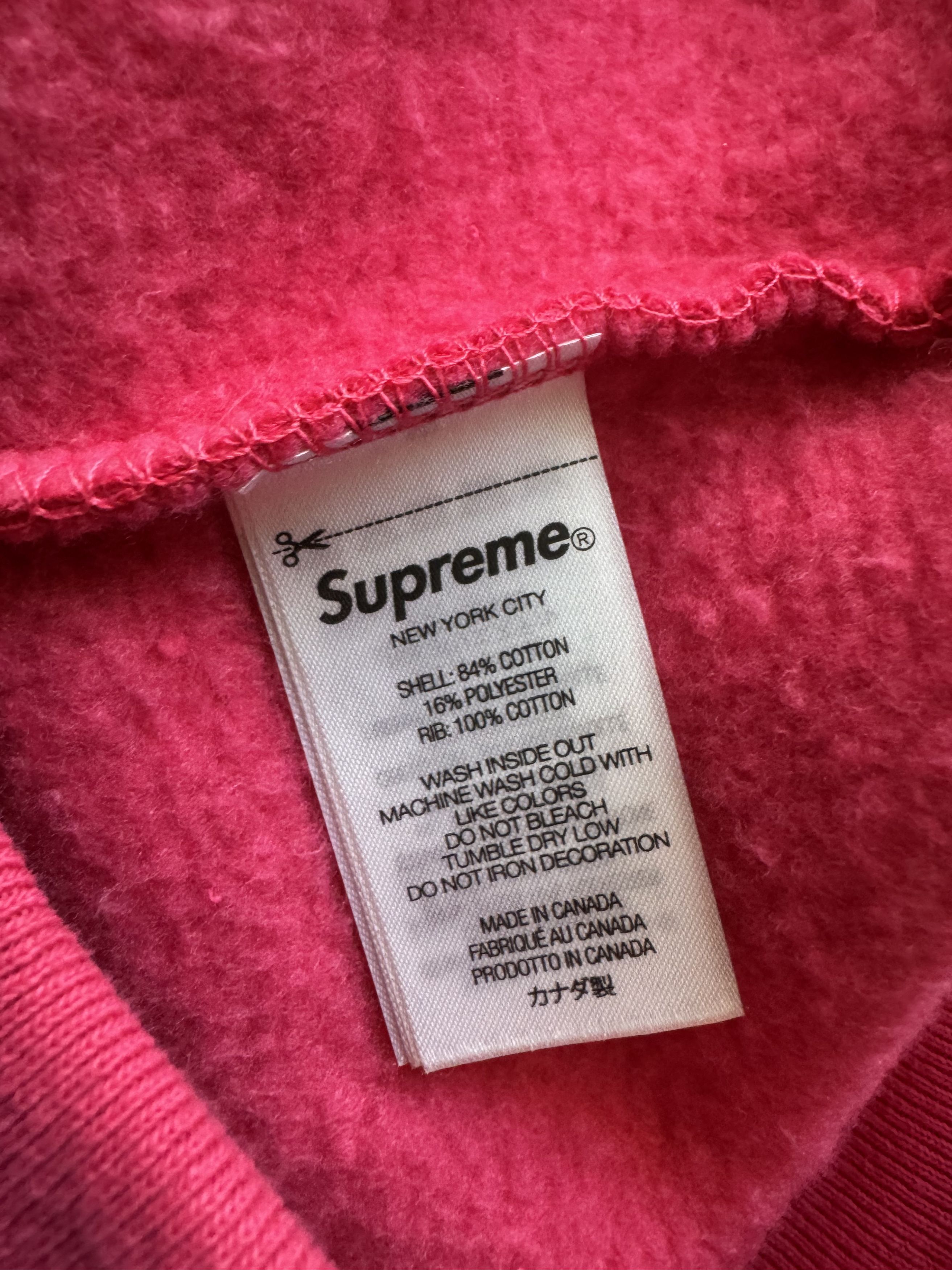 Supreme Supreme Classic Logo Hooded Sweatshirt Bright Fuchsia Size US S / EU 44-46 / 1 - 3 Thumbnail