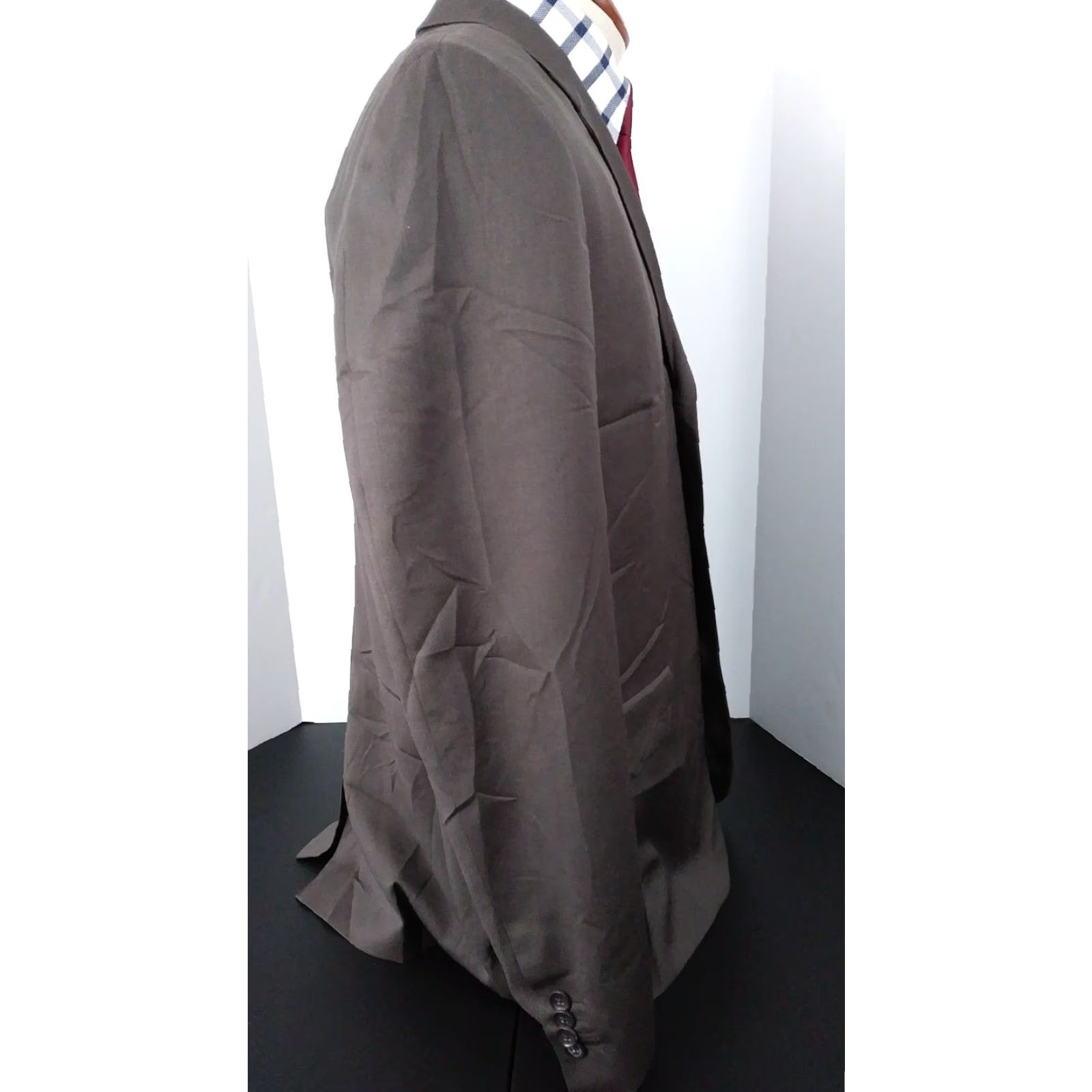 Banana Republic Banana Republic Blazer Mens 42R Brown Three-Button Single Vent Wool Jacket Coat Size 42R - 5 Thumbnail