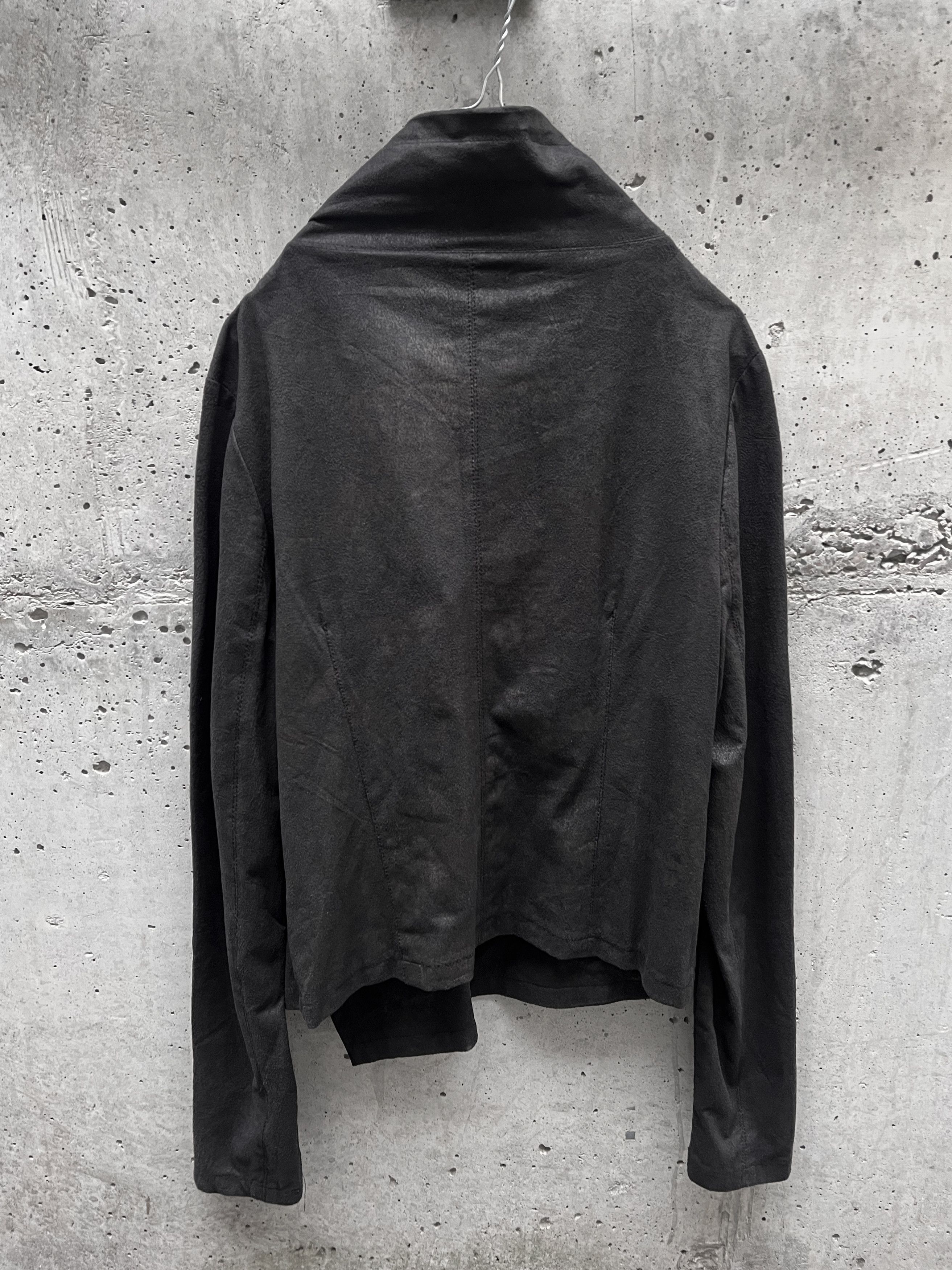 Japanese Brand Distressed asymmetric wrap unit cowl neck Size M / US 6-8 / IT 42-44 - 2 Thumbnail