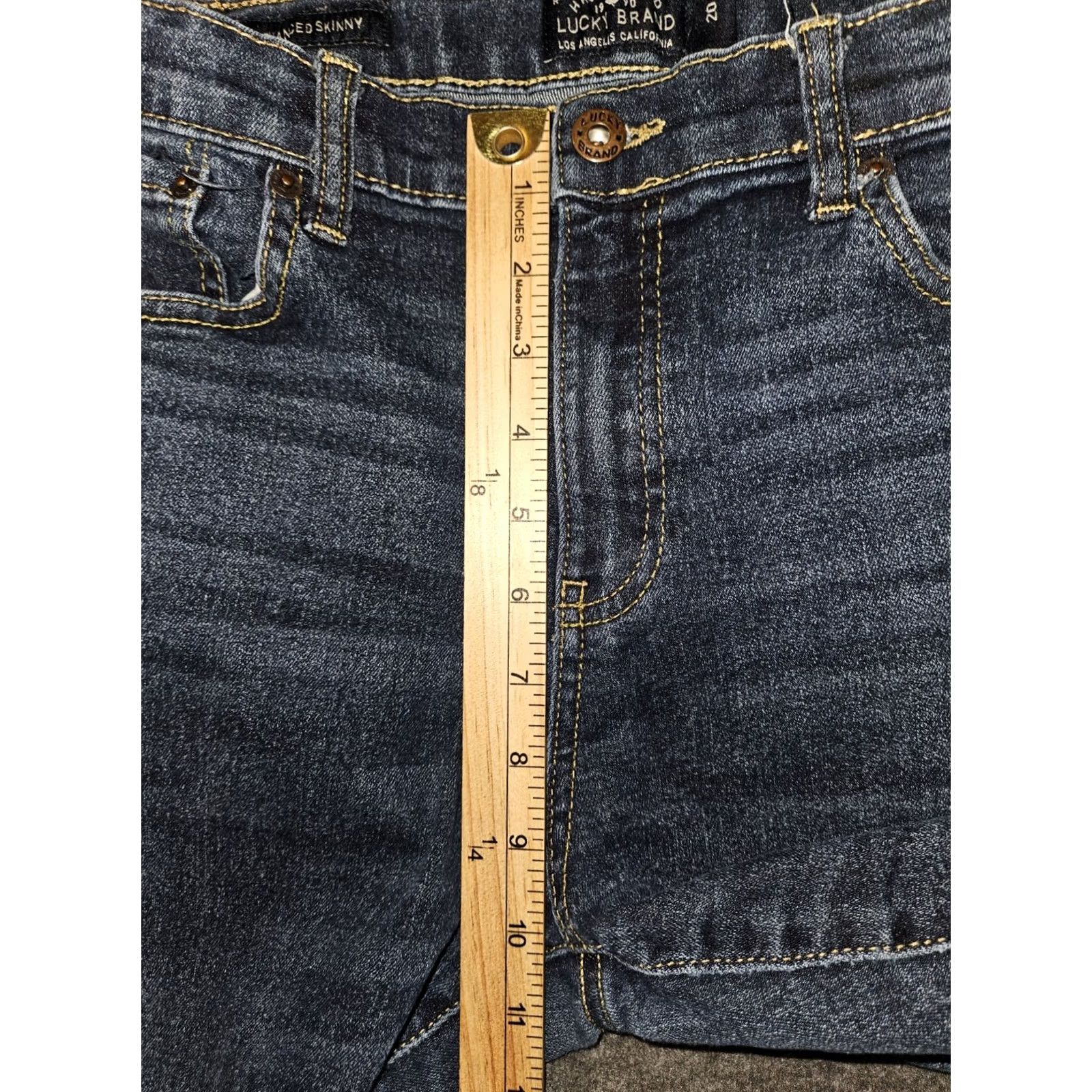 Lucky Brand Lucky Brand Advanced Skinny Jeans Women's 20 Blue Denim Stretch Adjustable Waist Regular Inseam 31" Logo Size 42" / US 20 - 5 Thumbnail