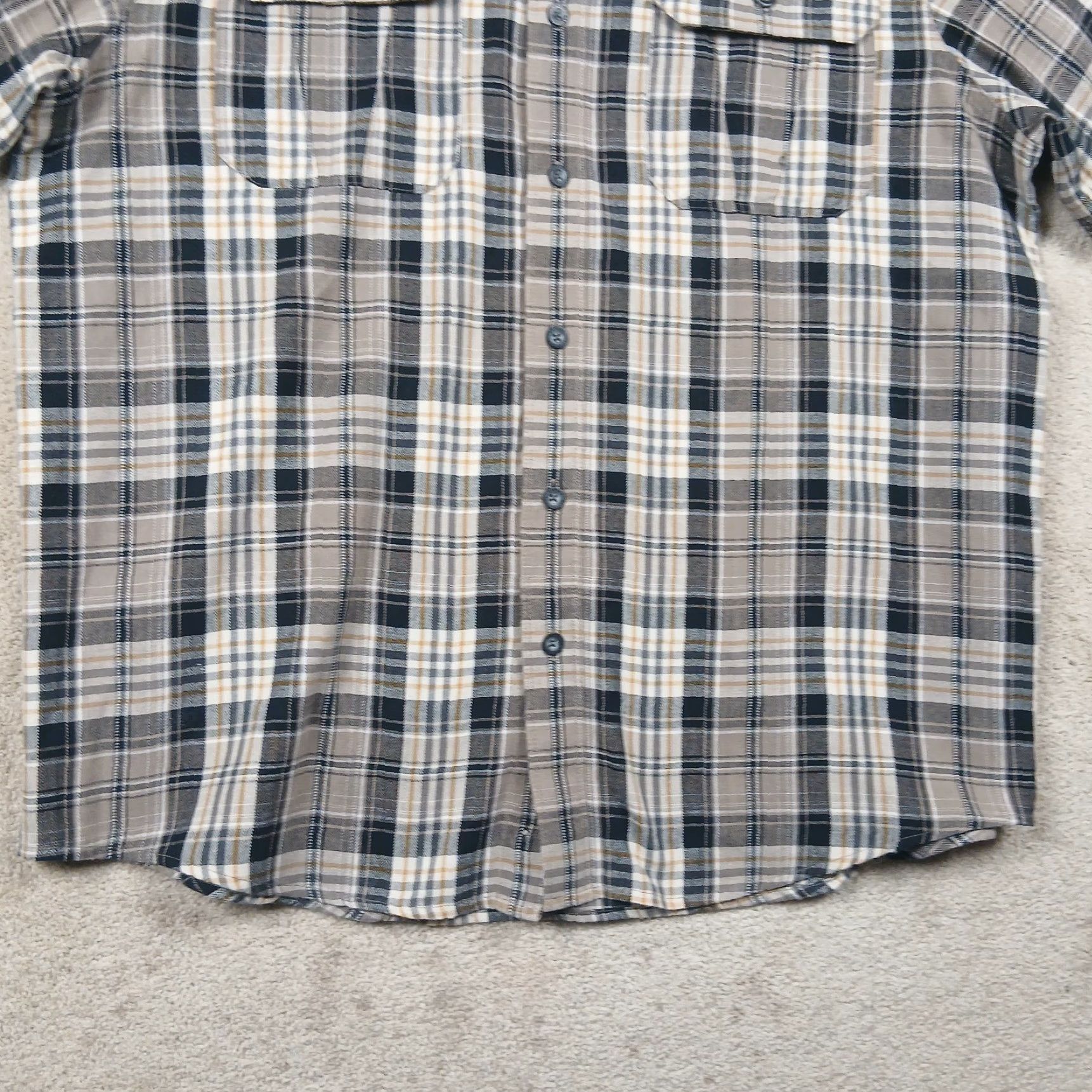 Harley Davidson Harley Davidson Button Up Shirt Mens XL Extra Large Brown Plaid Size US XL / EU 56 / 4 - 5 Thumbnail