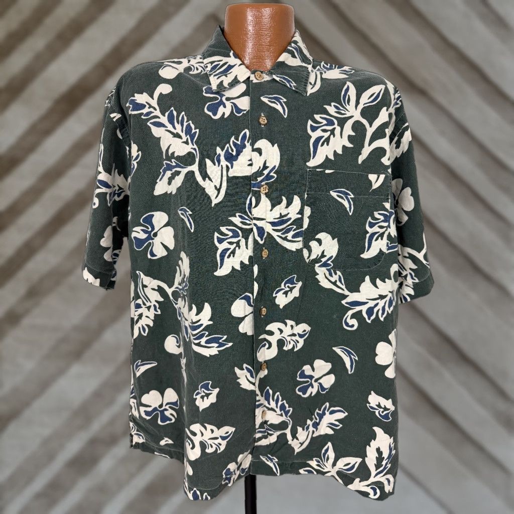 Abercrombie & Fitch VINTAGE Abercrombie & Fitch BIG Shirt Men L Floral Cotton Button-Up 90s Beach Hawaiian Oversized Pockets Size US L / EU 52-54 / 3 - 1 Thumbnail