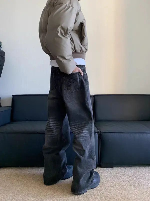 Japanese Brand VIBE Simple vintage high street washed baggy jeans Size US 34 / EU 50 - 4 Thumbnail