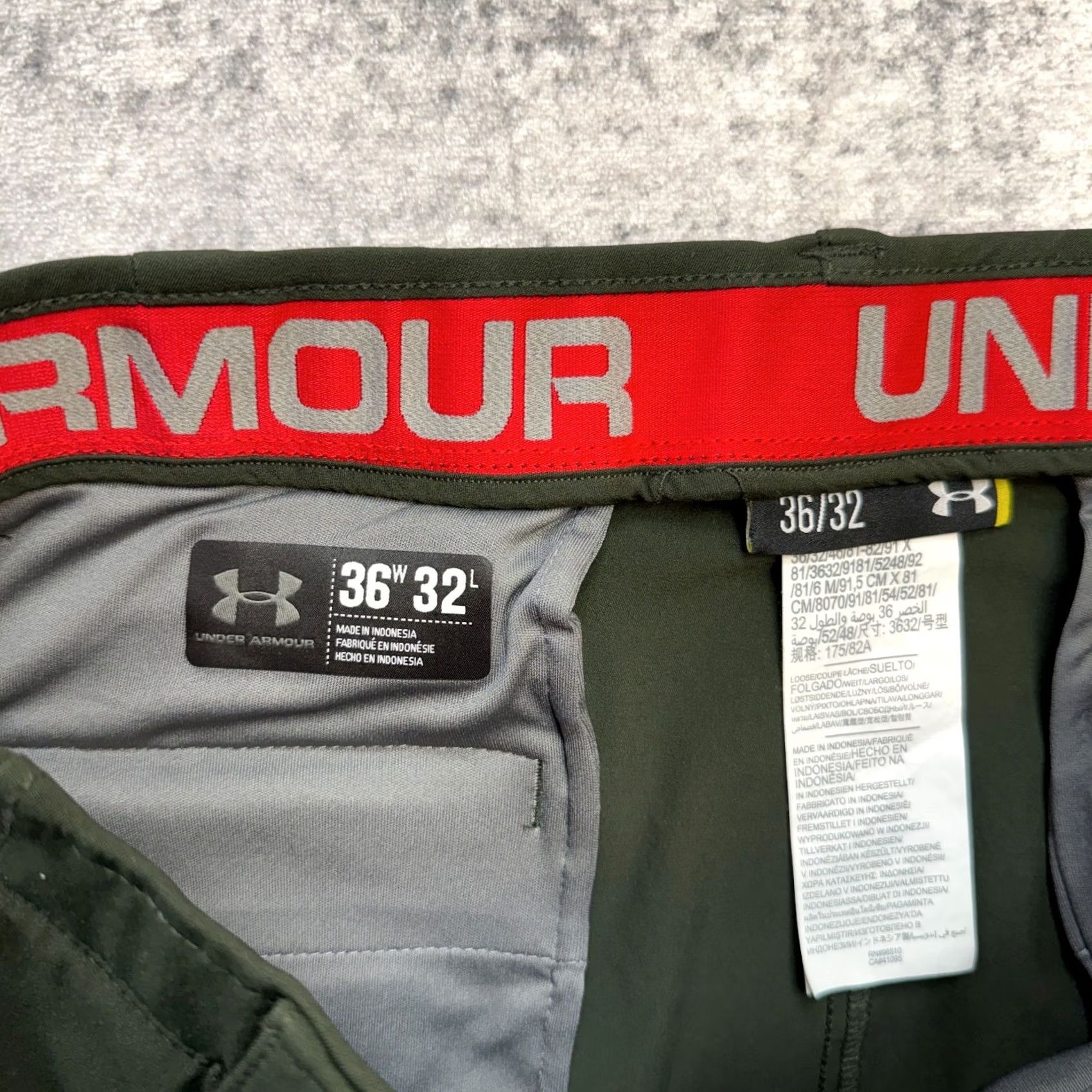 Under Armour Under Armour Pants Mens 36x32 Green Nylon Polyester Spandex Travel Chino Front Pockets Stretch Slim? Regular — Under Armour Size US 36 / EU 52 - 4 Thumbnail