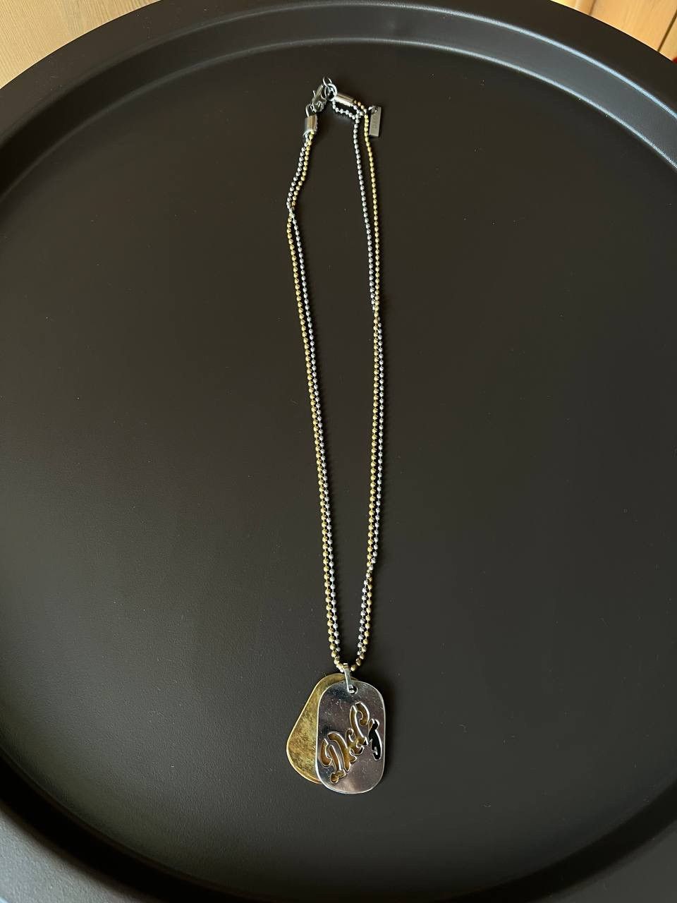 Dolce & Gabbana Dolce Gabbana D&G double pendant silver gold chain necklace Size ONE SIZE - 2 Thumbnail