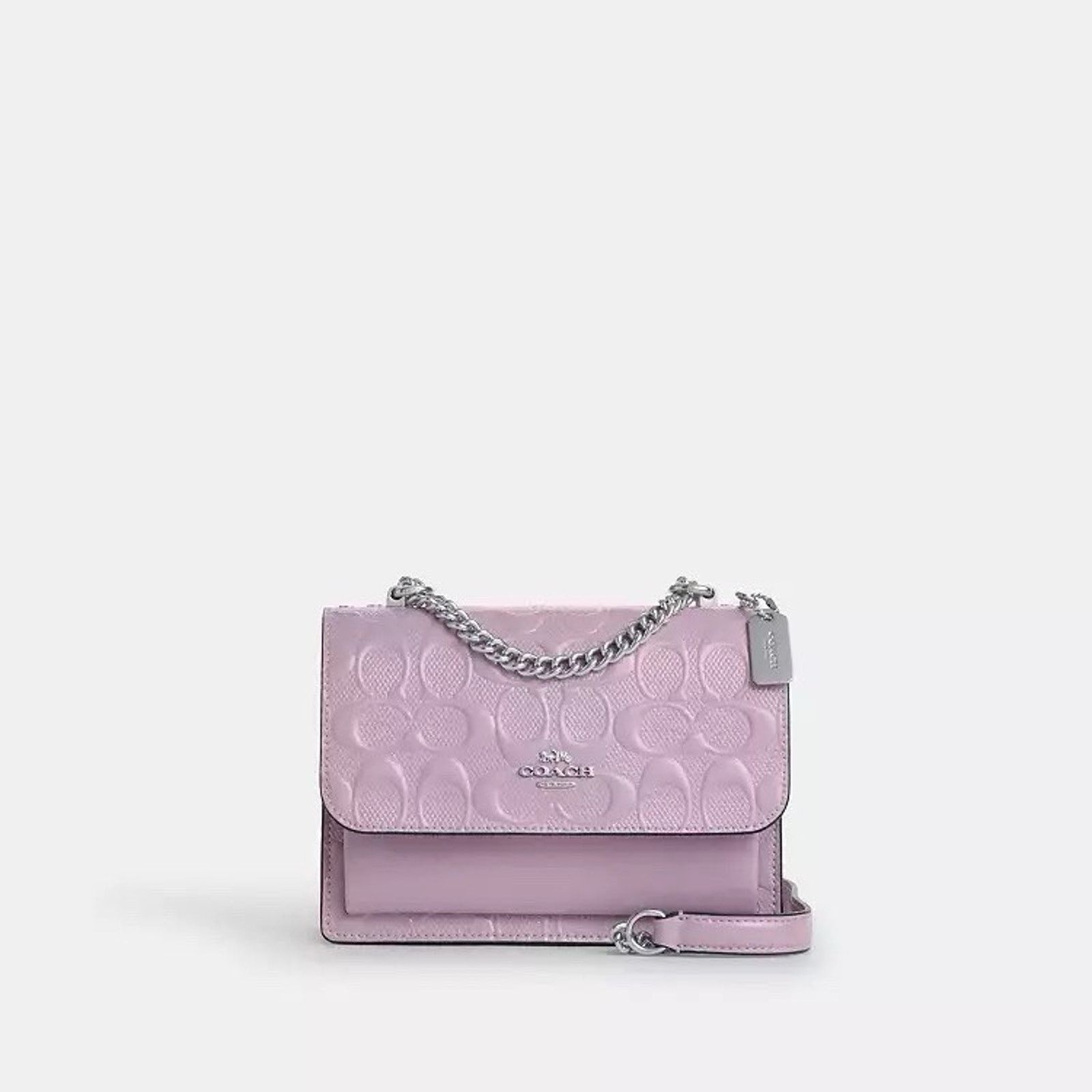 Coach NWT Coach Mini Klare Crossbody Bag Leather Violet CDB11 Size ONE SIZE - 8 Thumbnail