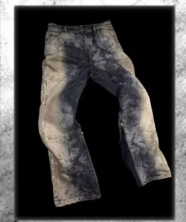 VIBE Heavy wash zippered jeans with bootcut Gods print Size US 32 / EU 48 - 2 Thumbnail