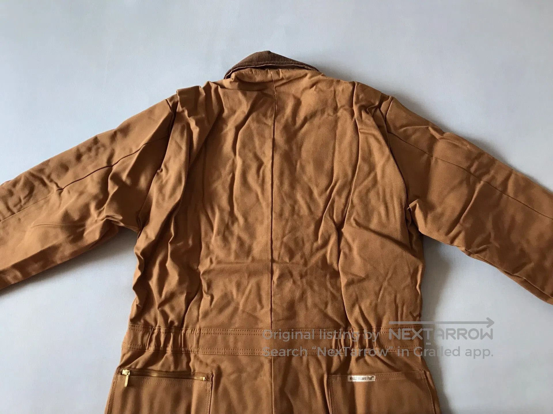 Walls 1980s USA Walls Brown Quilted Canvas Coverall. Size US 31 - 4 Thumbnail