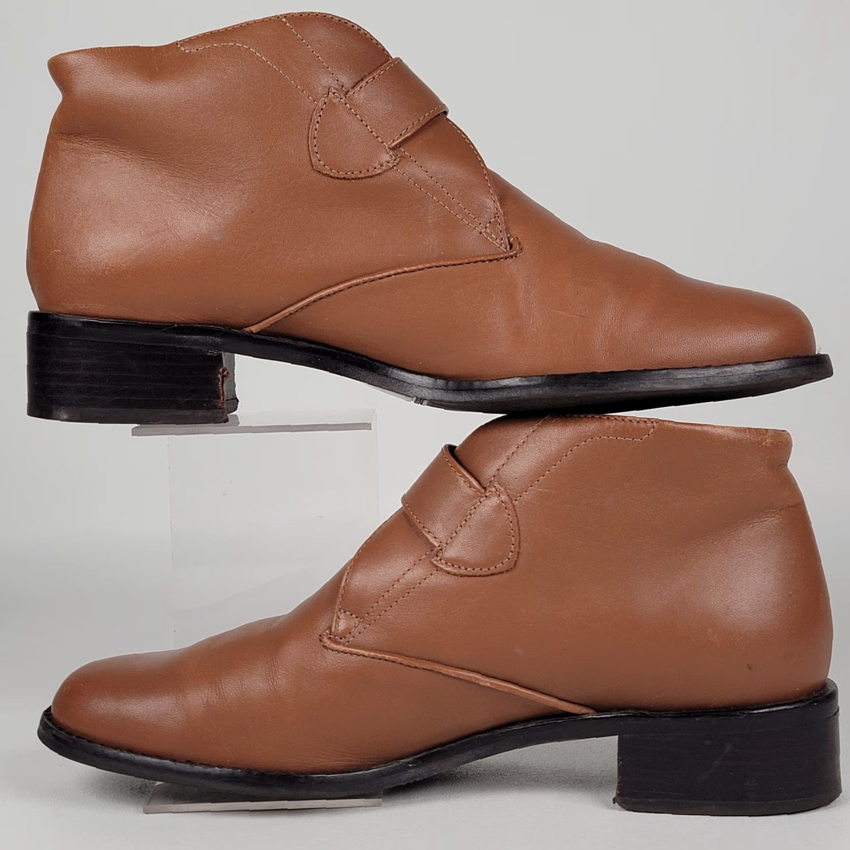 Etienne Aigner VINTAGE Etienne Aigner Leather Ankle Boots - Brown - Size 8 M Women Bootie Size US 8 / IT 38 - 5 Thumbnail
