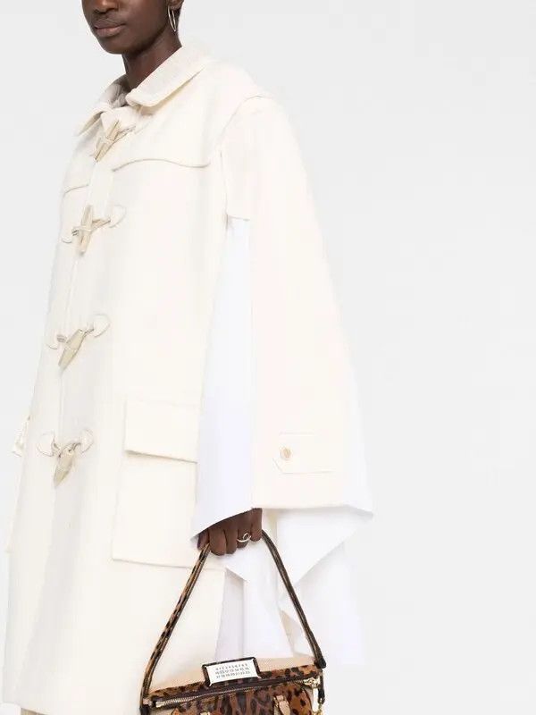 Maison Margiela o1y0625 Coat in White/Light Beige Size S / US 4 / IT 40 - 4 Thumbnail