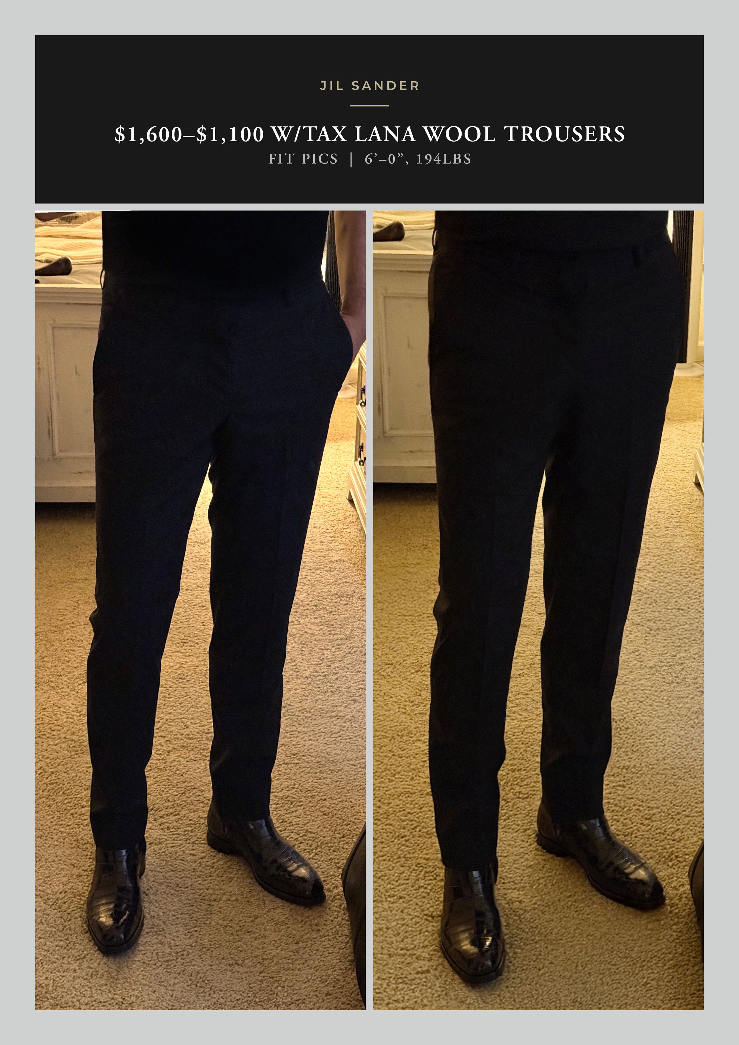 Jil Sander Best Dressed $1,100 JIL SANDER Luxe Dress Pants w/Stretch Size US 32 / EU 48 - 2 Thumbnail