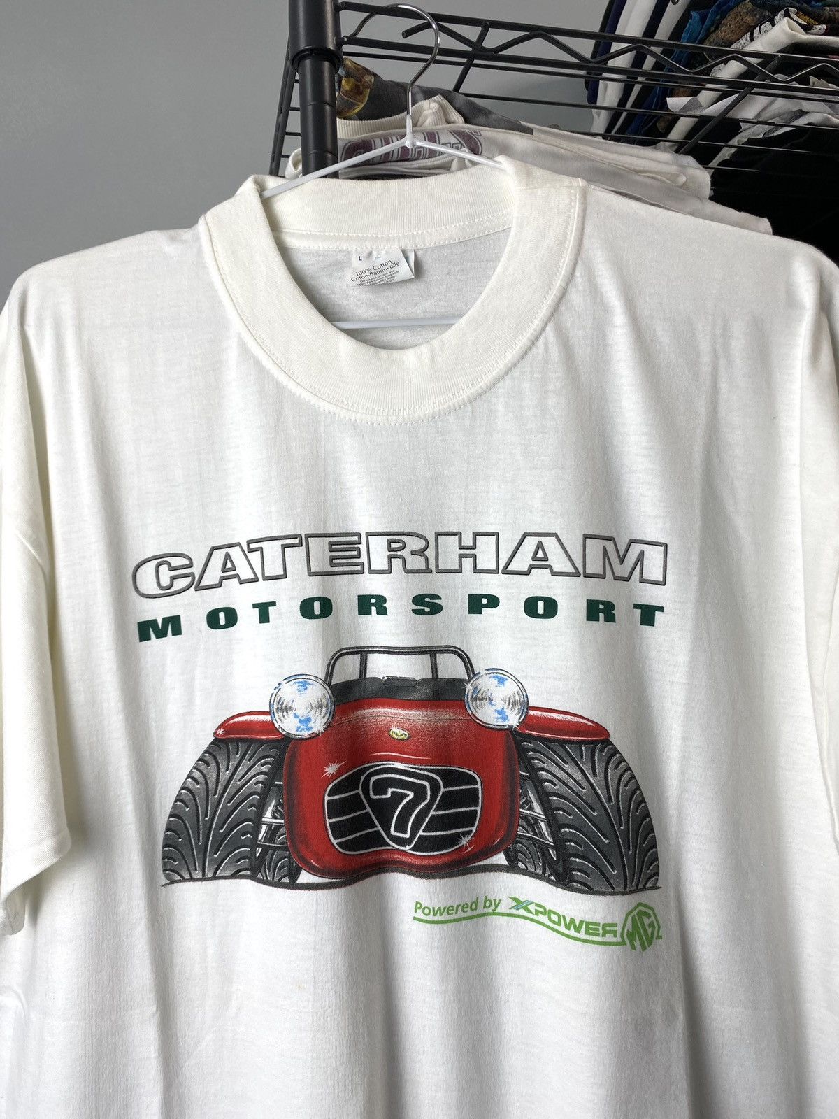 Other Vintage 90s Caterham Racing TShirt MG Lotus Ferrari Porsche Size US L / EU 52-54 / 3 - 3 Thumbnail