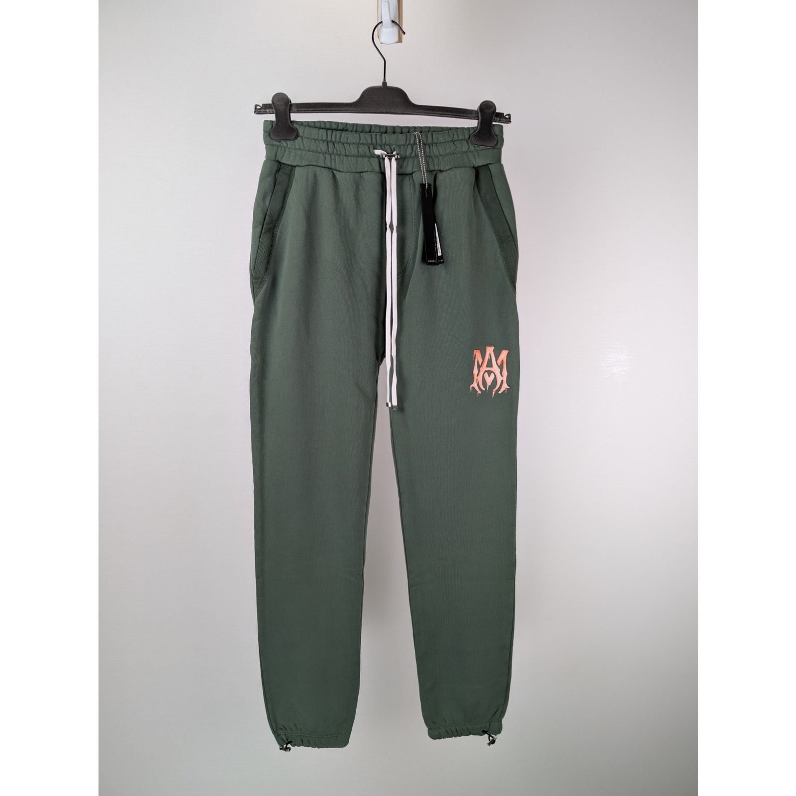Amiri o1rshd1 Watercolor MA Sweatpants / Joggers in Green/Peach Size US 34 / EU 50 - 1 Thumbnail