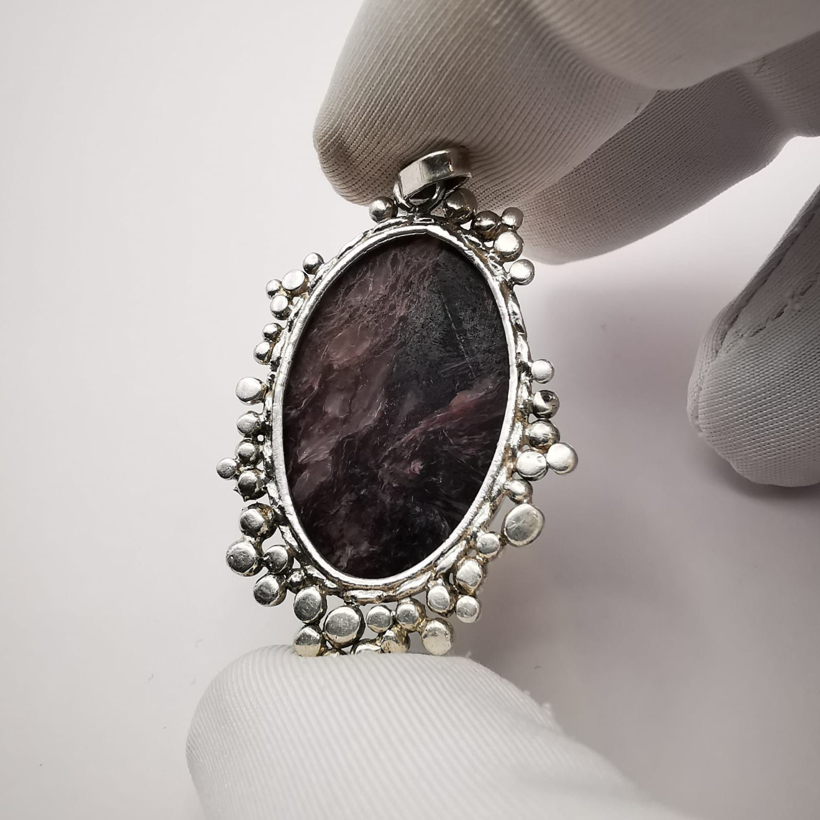 Sterling Silver Vintage jewelry Pendant 925 Sterling Silver, Charoet Size ONE SIZE - 6 Thumbnail