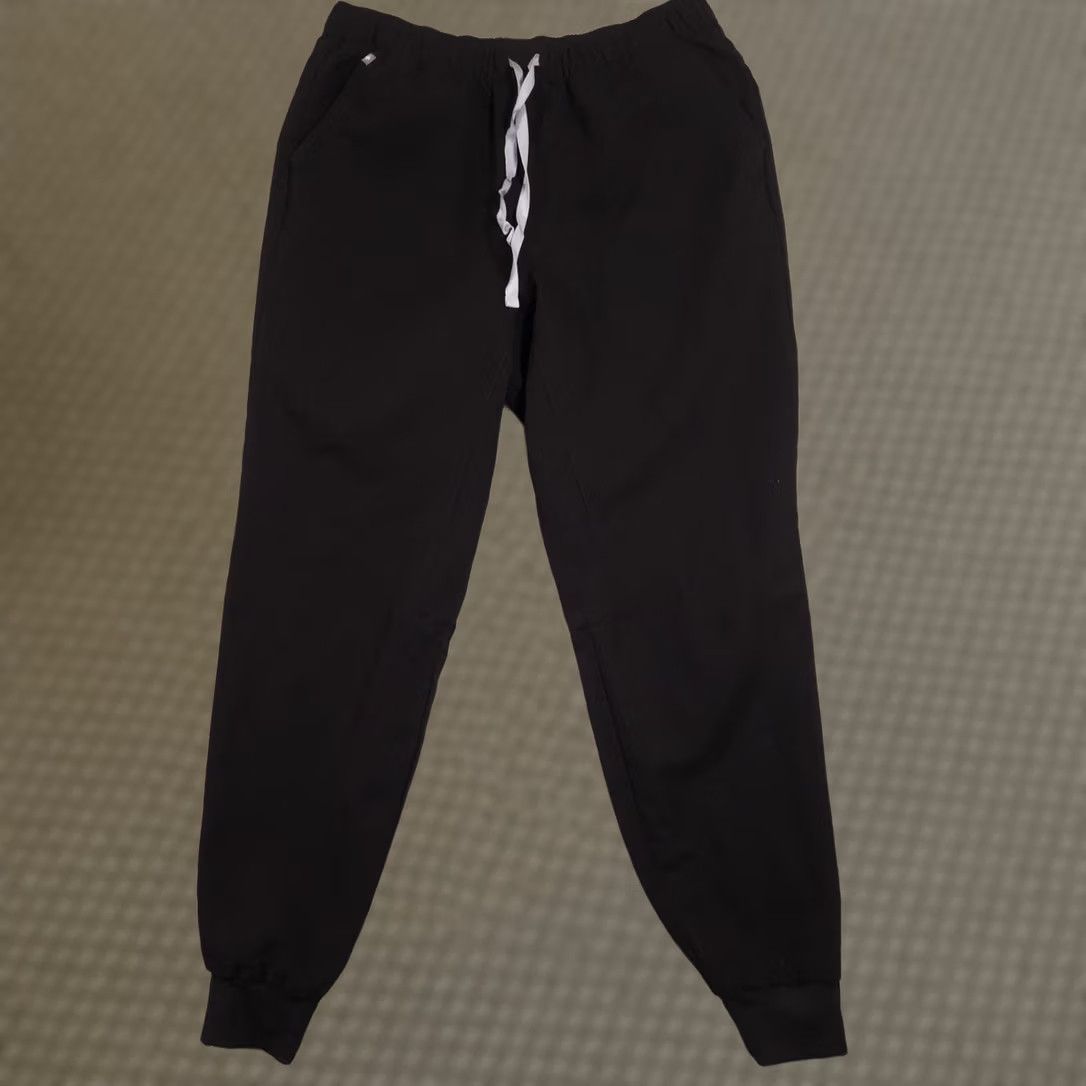 Vintage FIGS Pants Womens Large Tall Black Jogger Scrub Technical Collection Stretch Size 36" / US 14 / IT 50 - 1 Thumbnail