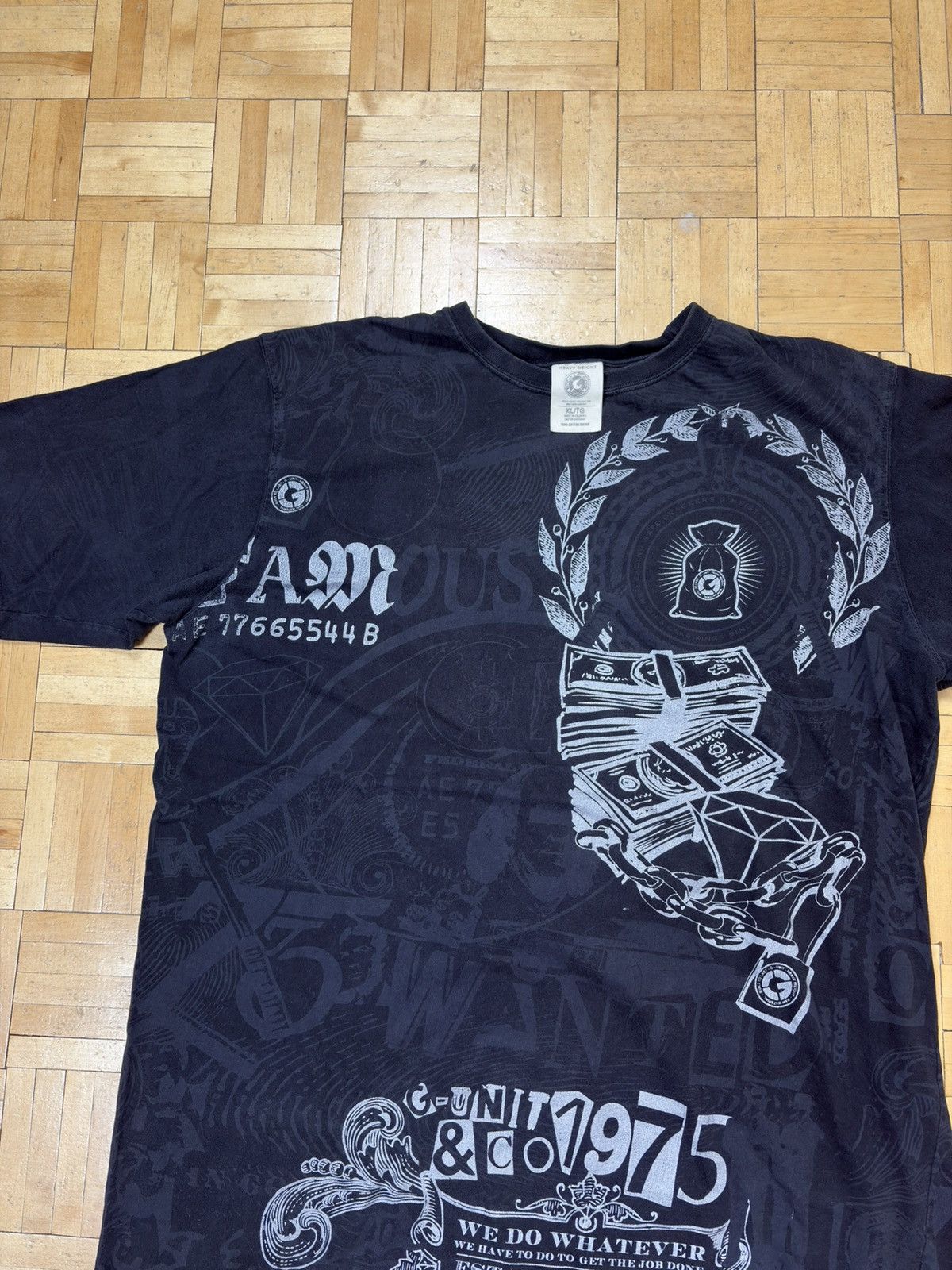 G-Unit G-Unit Baggy Rap Y2K Fullprint Tee Vintage Size US XL / EU 56 / 4 - 4 Thumbnail