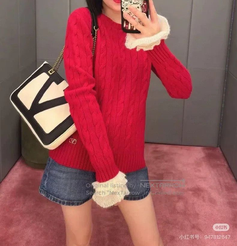 Valentino Valentino Twist ruffled full cashmere knit sweater Size S / US 4 / IT 40 - 7 Thumbnail