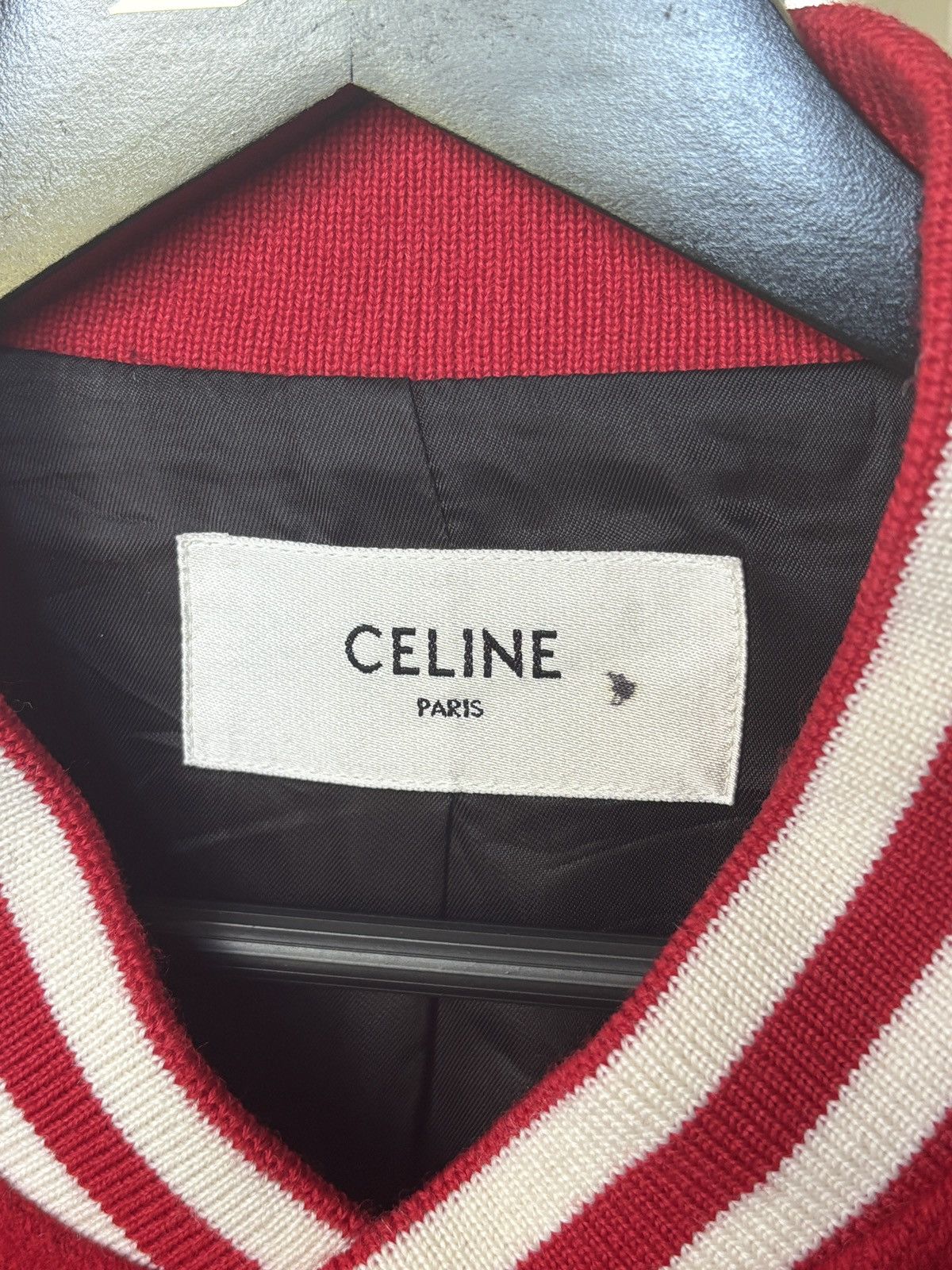 Celine | STEAL |CELINE RED LEATHER TEDDY JACKET Size US L / EU 52-54 / 3 - 11 Thumbnail
