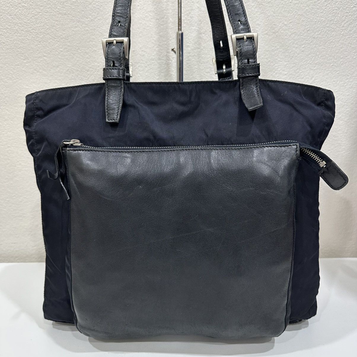Prada PRADA NYLON TOTE BAG IN DARK BLUE Size ONE SIZE - 5 Thumbnail