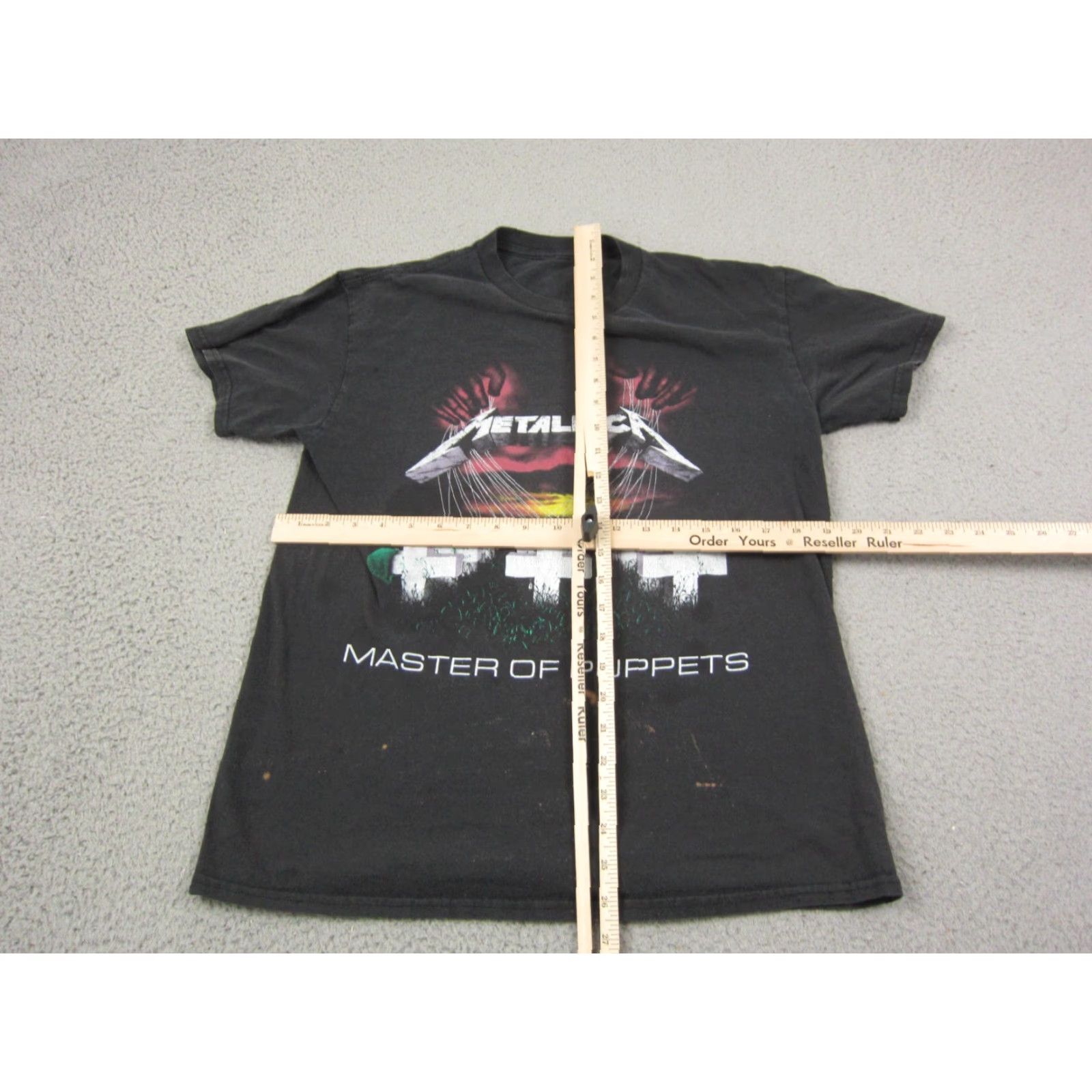 Vintage Metallica Shirt Adult S Black Master of Puppets Band Mens T-Shirt Size US S / EU 44-46 / 1 - 6 Thumbnail